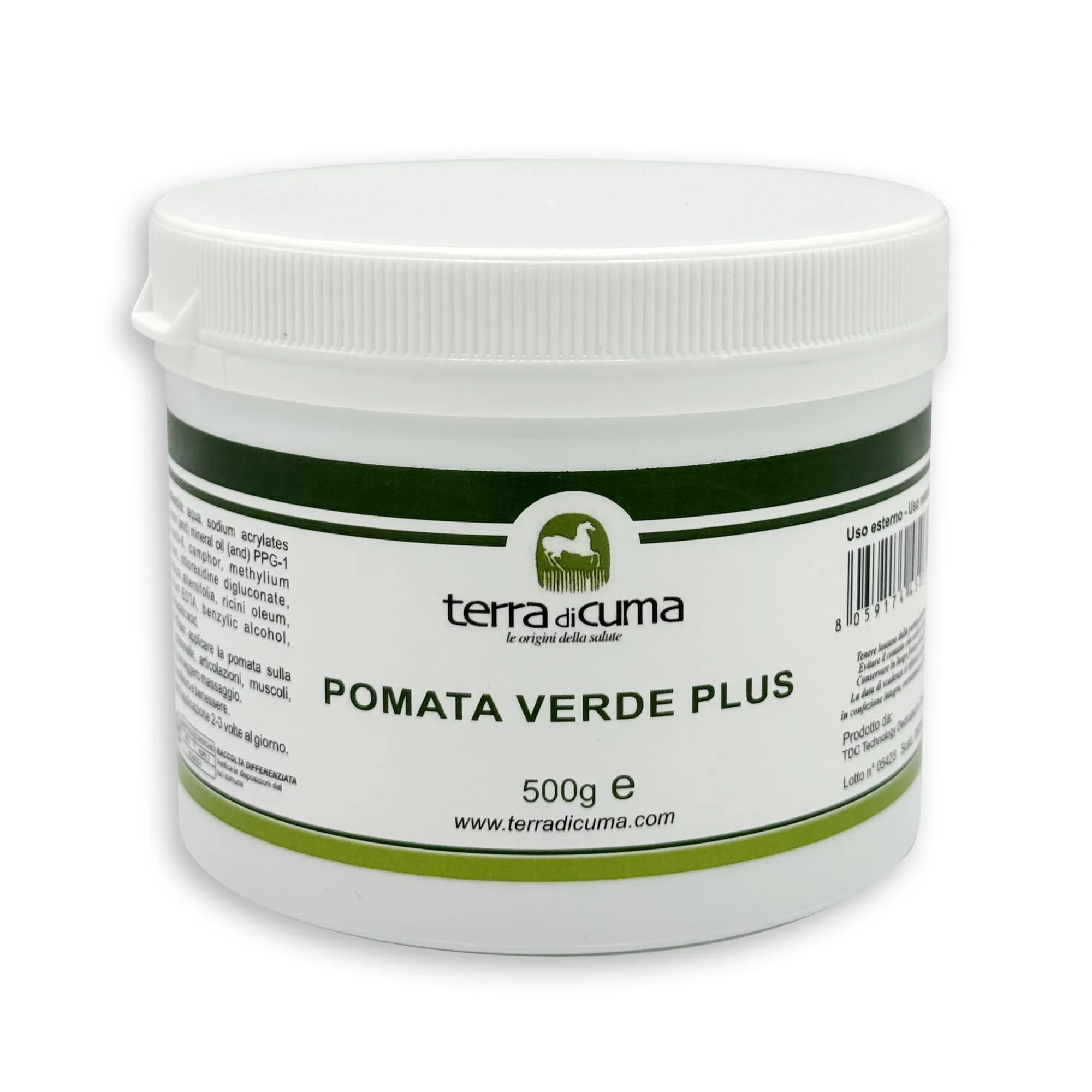 Terra di Cuma Pomata Verde Plus - 500 g