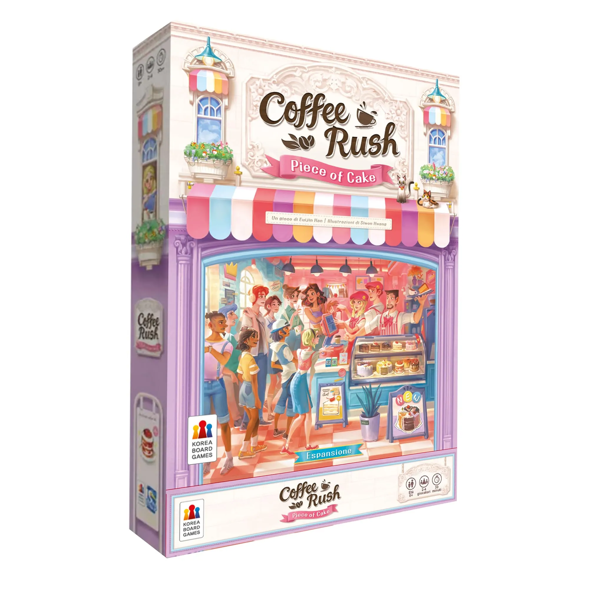 Asmodee Coffee Rush: Piece of Cake - Espansione in Italiano per un'Esperienza di Caffetteria Ancora Più Ricca
