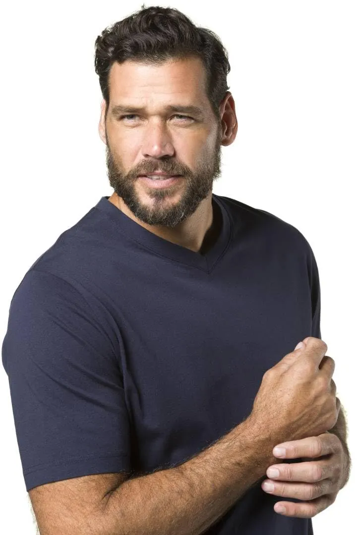 JP 1880 Maglietta Con Scollo A V Uomo, Marina scuro