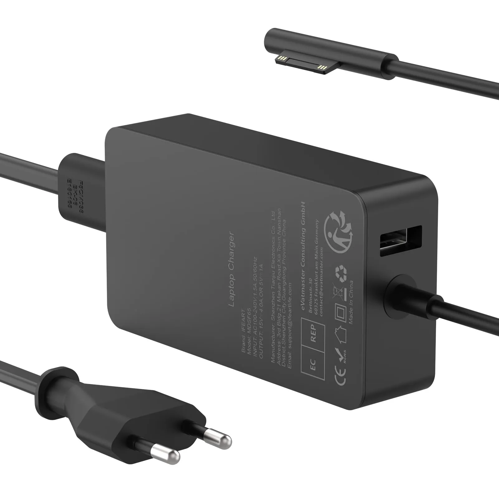Alimentatore Surface 65W con Porta USB