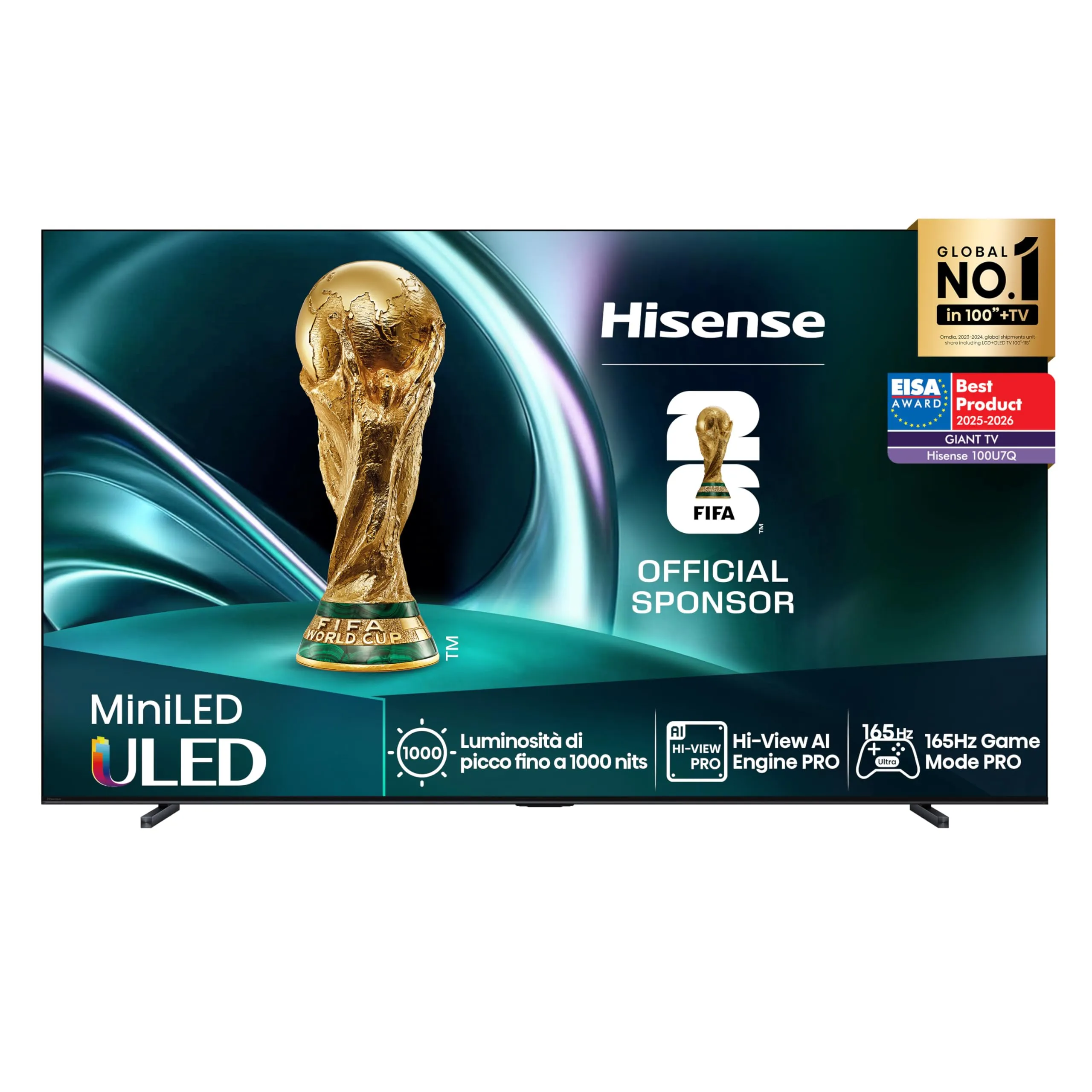 Hisense TV 100" Mini-LED 4K 165Hz 100U7Q (2025)