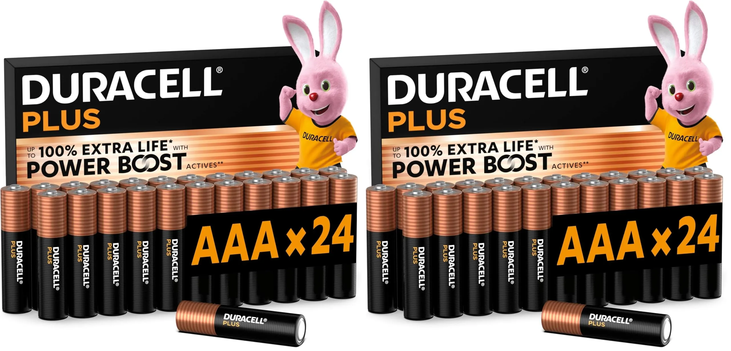 Duracell Plus AAA Batterie Alcaline - Stilo Ministilo LR03 MN2400