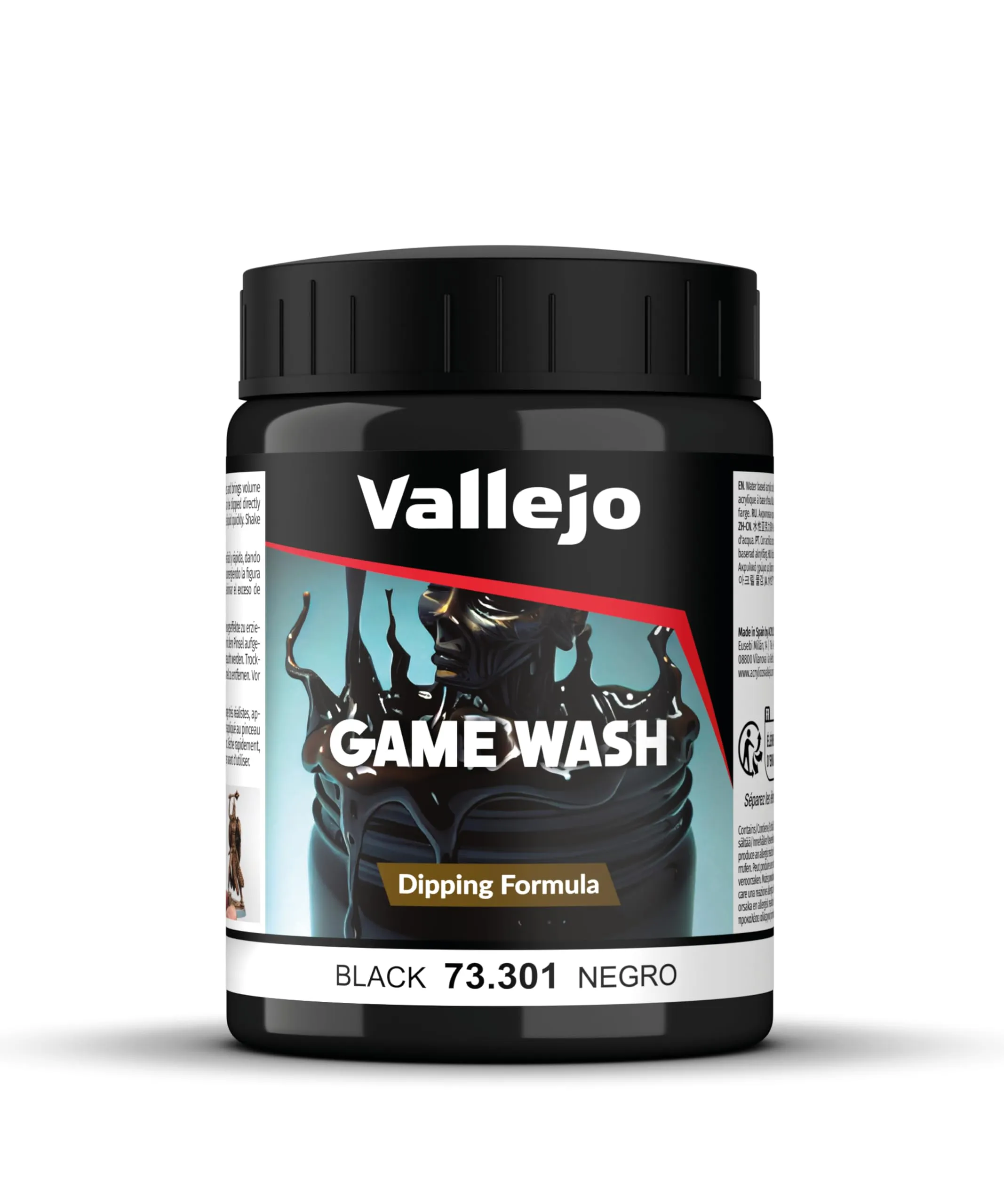Vallejo Wash Nero 200ml - VAL73301