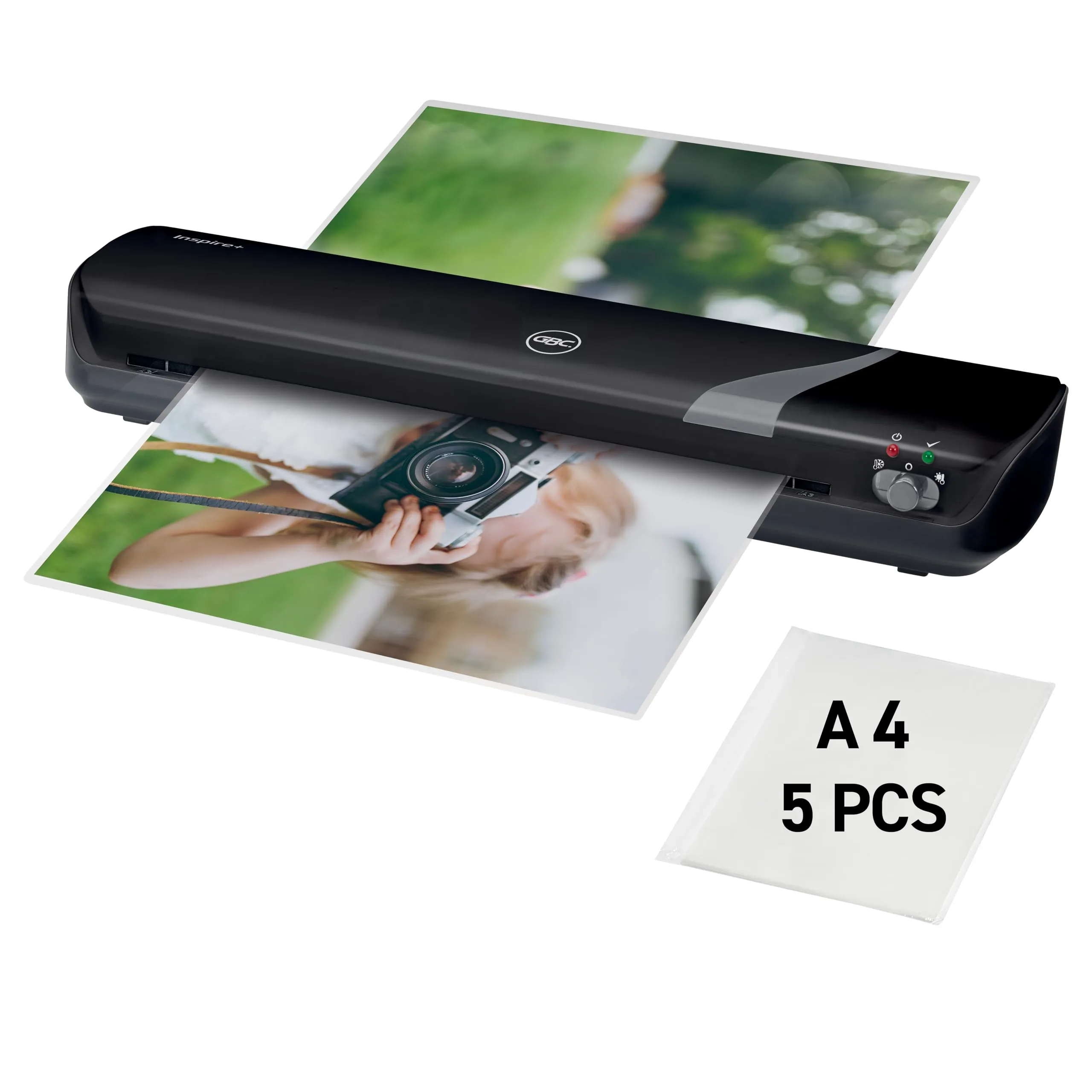 GBC Inspire+ Plastificatrice A3 - Plastificazione Facile e Veloce per Uso Domestico
