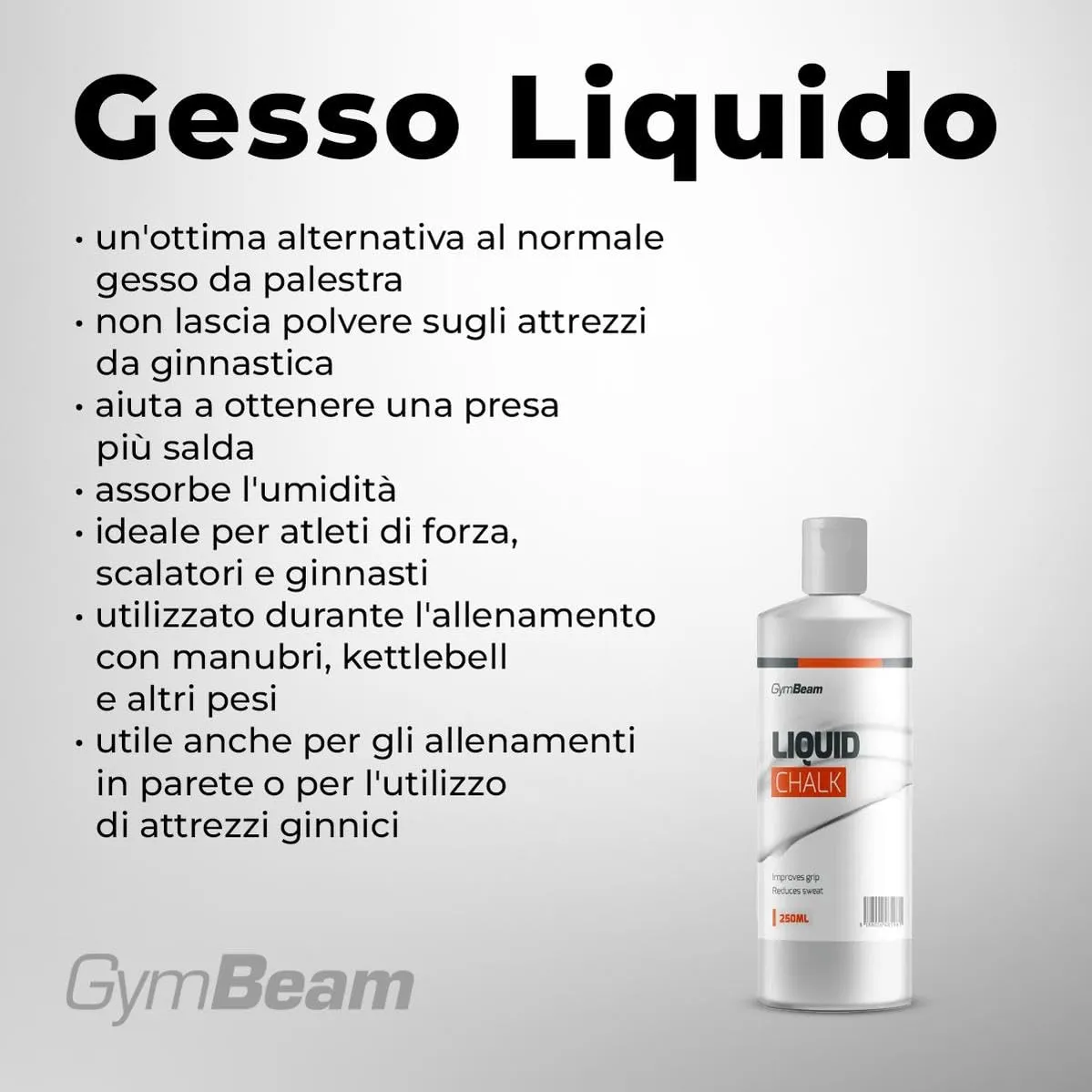 GymBeam Gesso Liquido - Magnesite Liquida per una Presa Perfetta