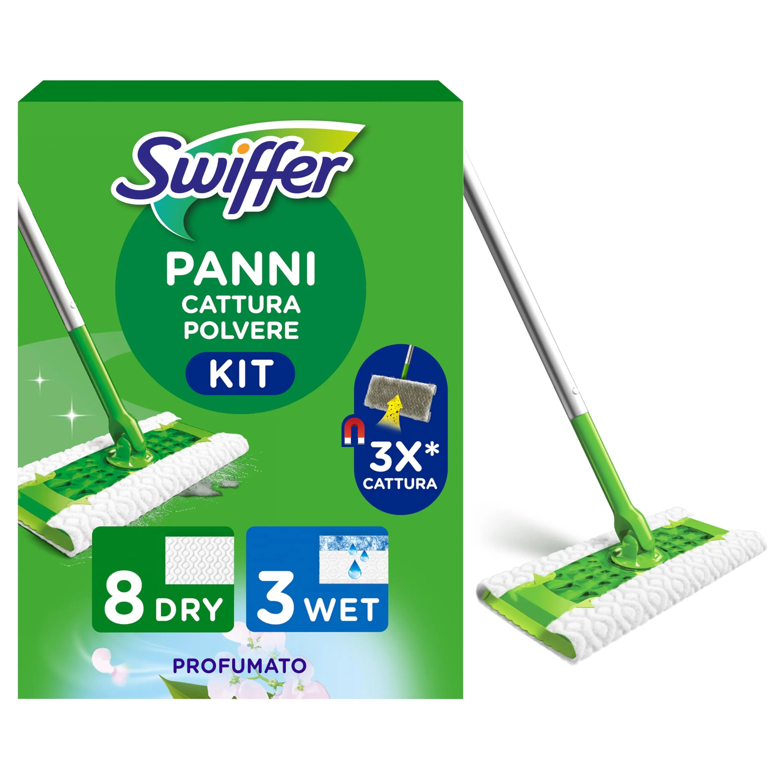 Swiffer Scopa e Lavapavimenti Kit Completo