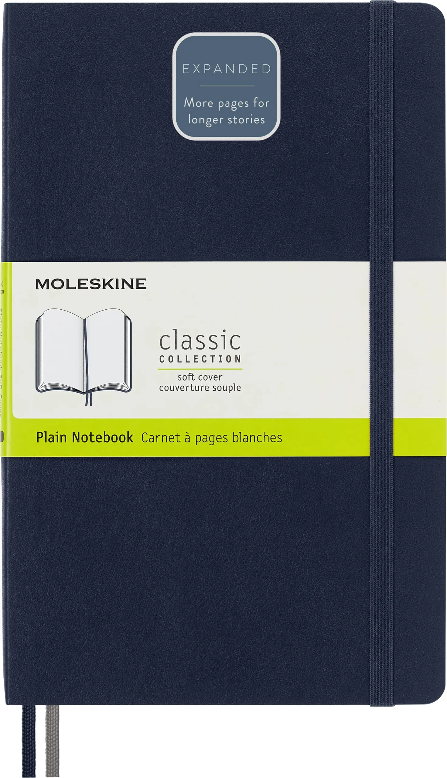 Moleskine Classic Notebook Expanded Blu Zaffiro, Large