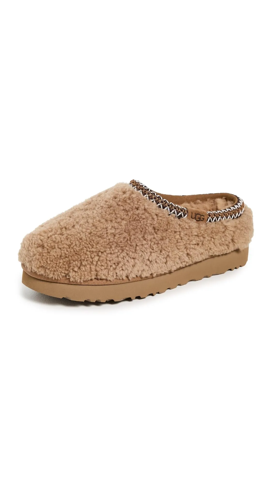 UGG Tasman Maxi Curly, Pantofole Donna, Chestnut