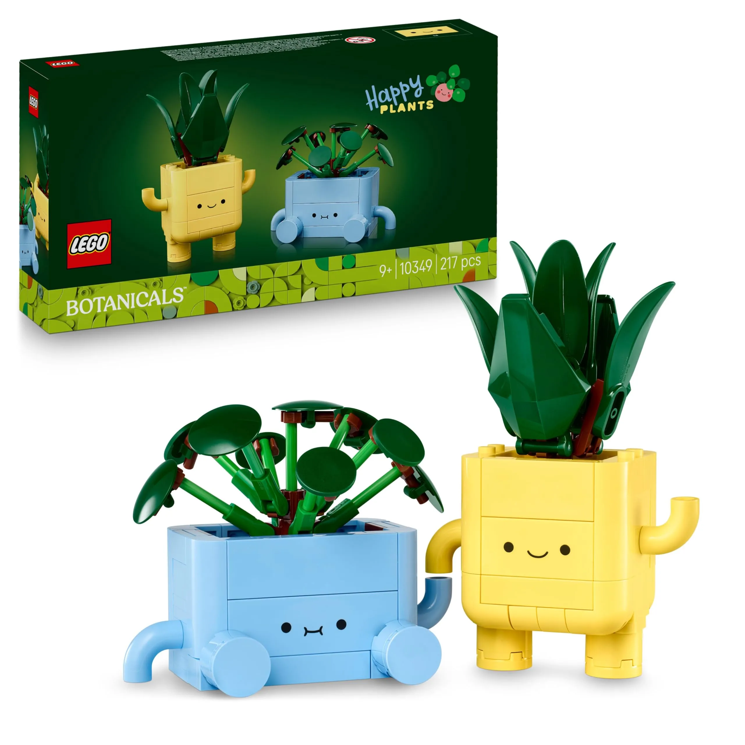 LEGO Botanicals Piantine Felici - Kit di Arti e Mestieri con Piante Artificiali e Vasi Colorati