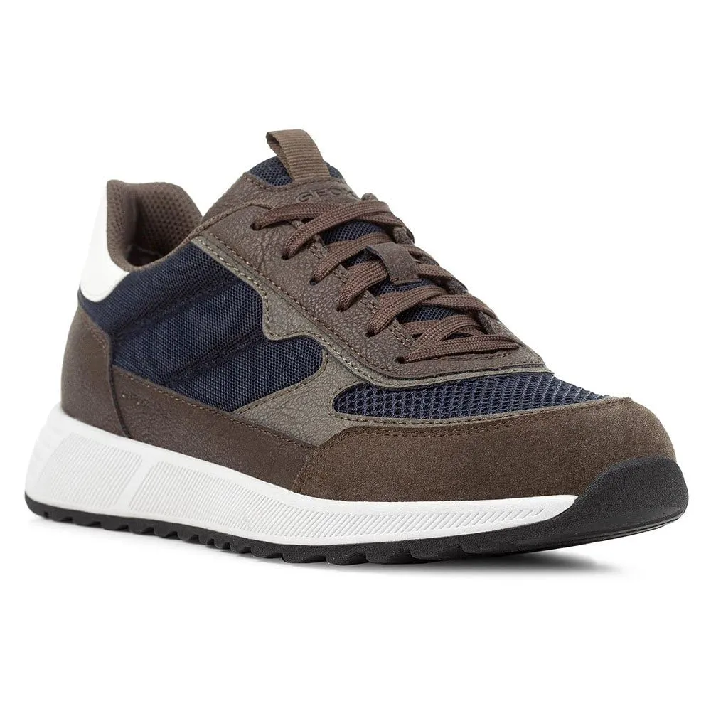 Geox U Molveno B, Scarpe da Ginnastica Uomo, Blu Oliva Scuro