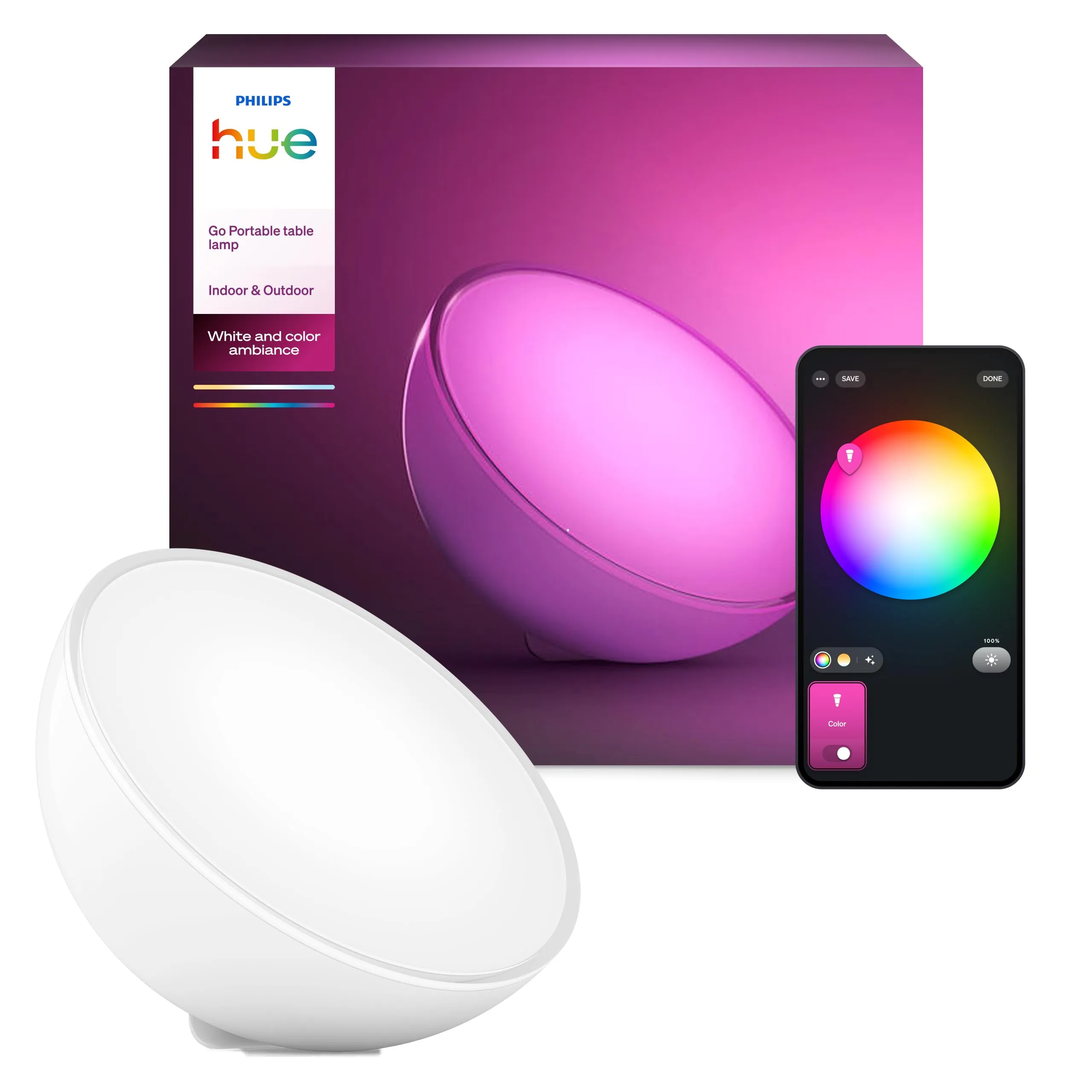 Philips Hue Go Lampada Portatile Smart