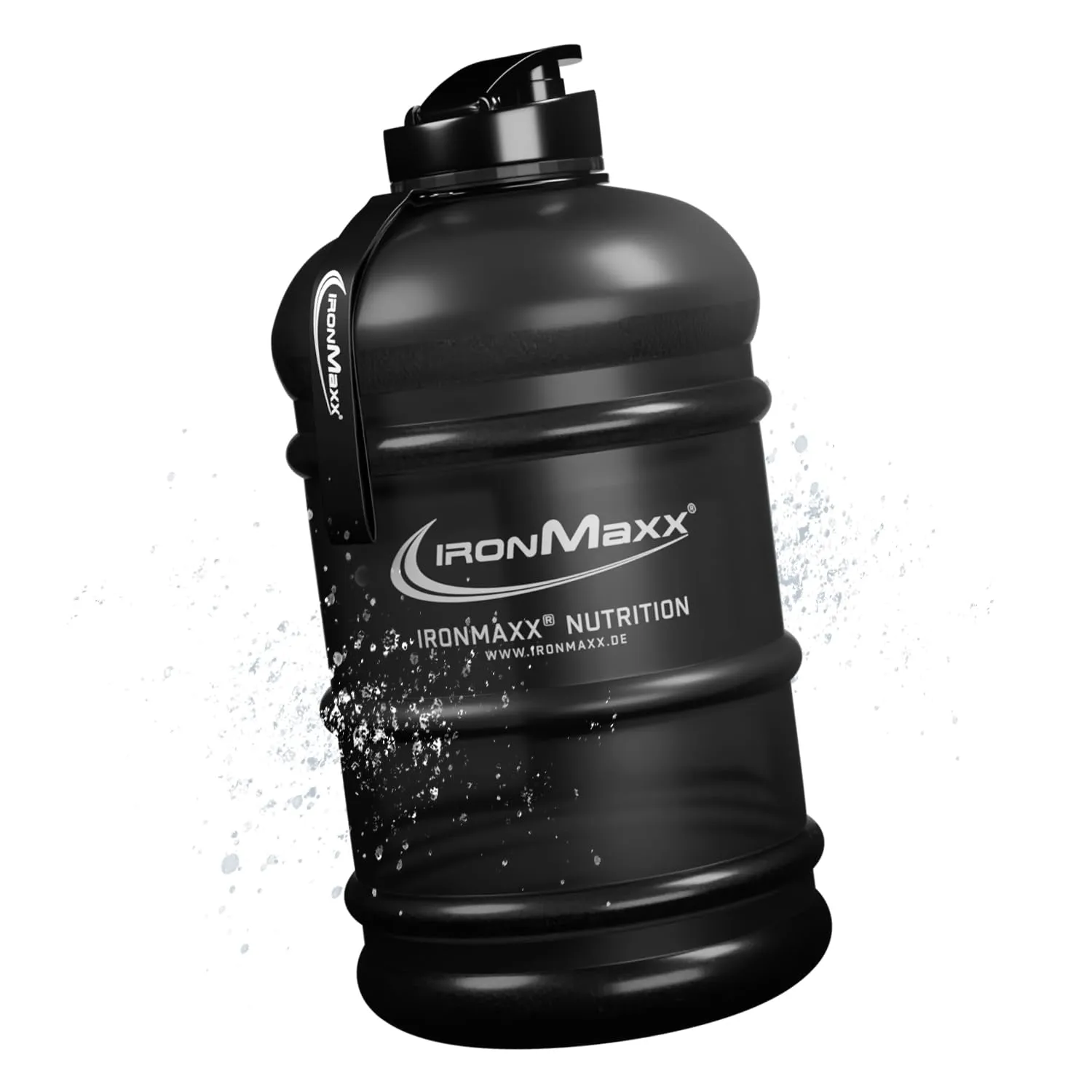 IronMaxx Water Gallon - Frosted Black 2200ml