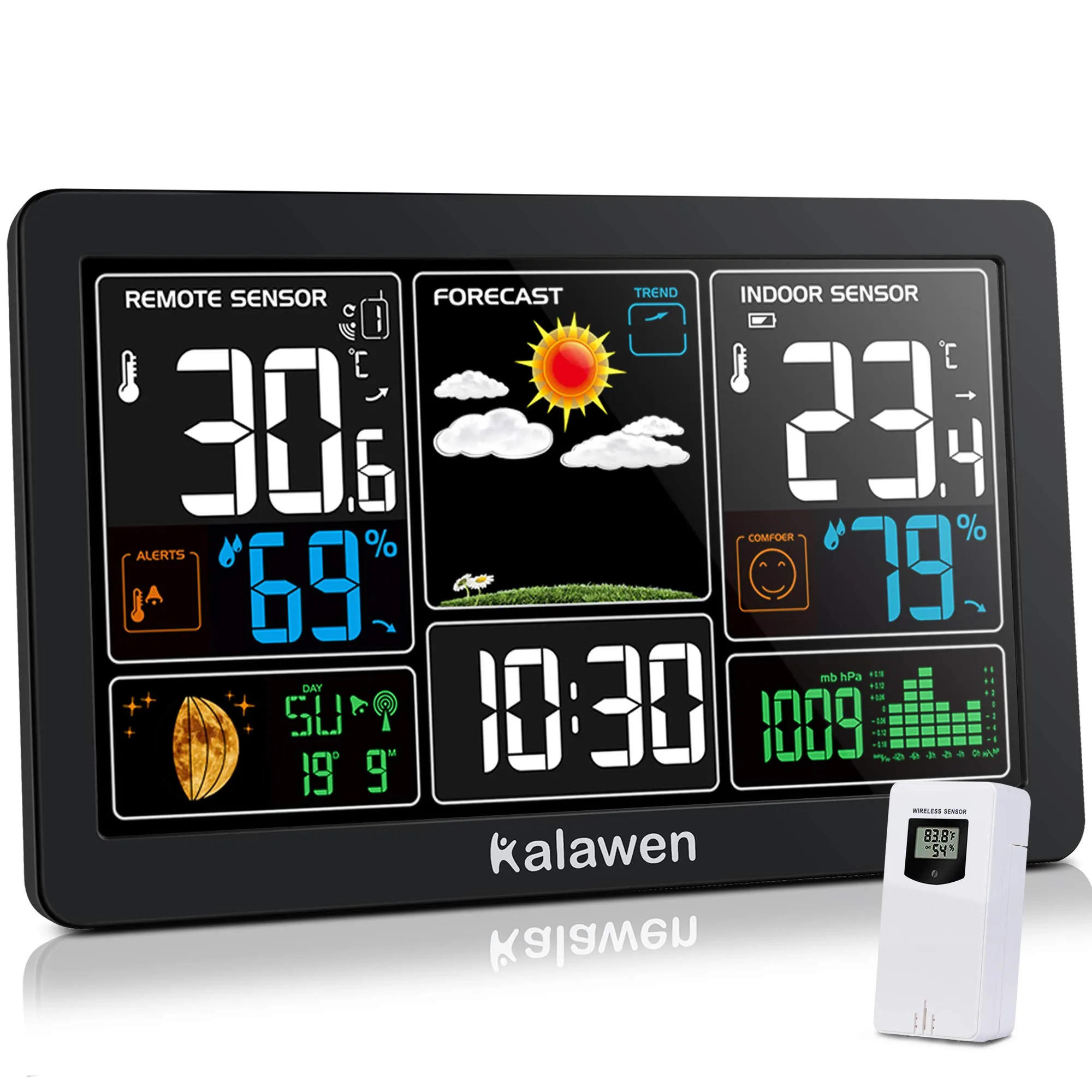 Kalawen Stazione Meteorologica Digitale Wireless con Sensore Esterno