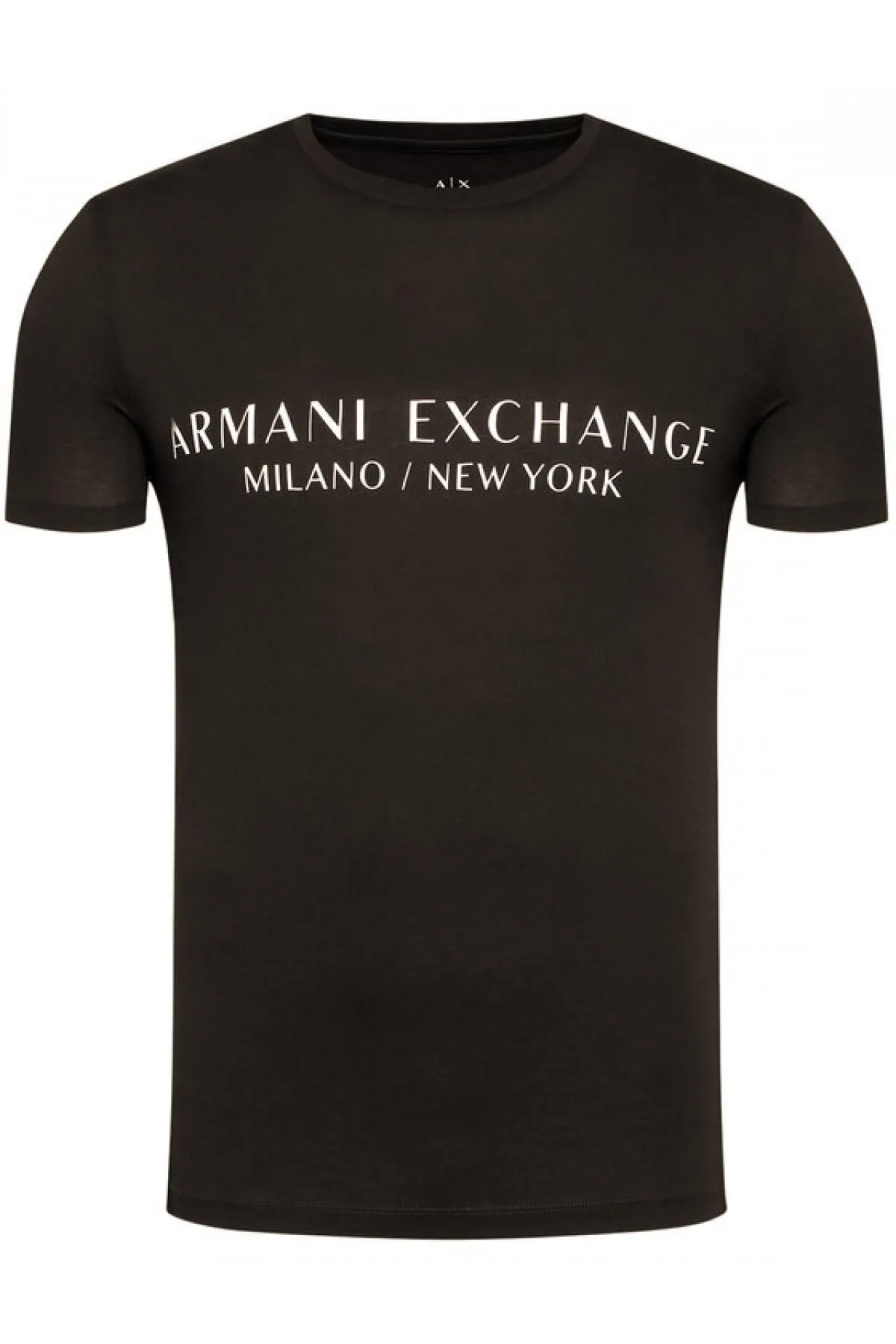 ARMANI EXCHANGE T-shirt Girocollo Logo Milan New York Nera