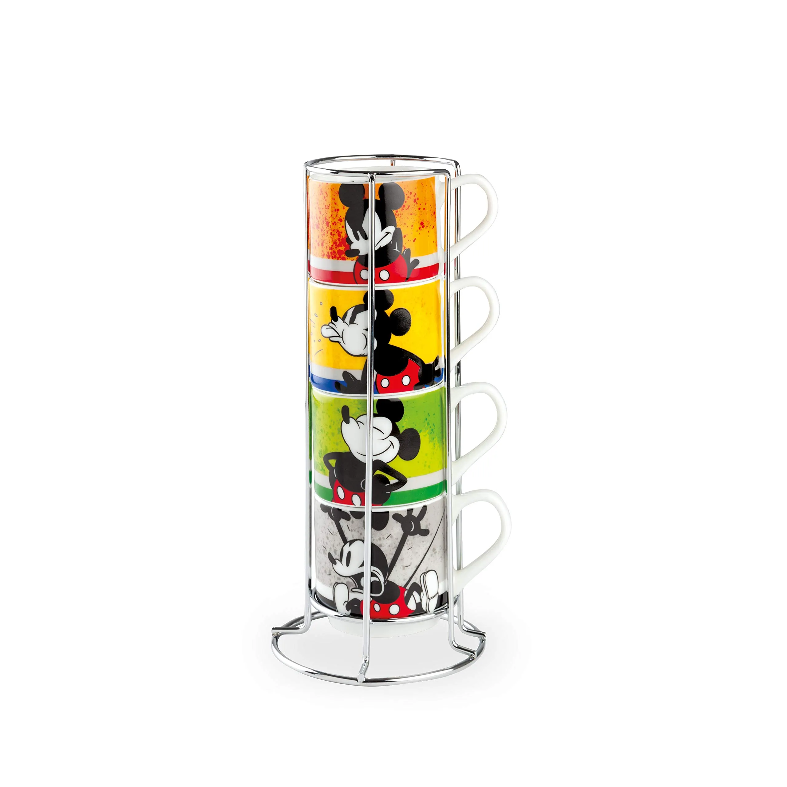 Egan Set 4 Tazzine Caffè Impilabili Disney Mickey I'm