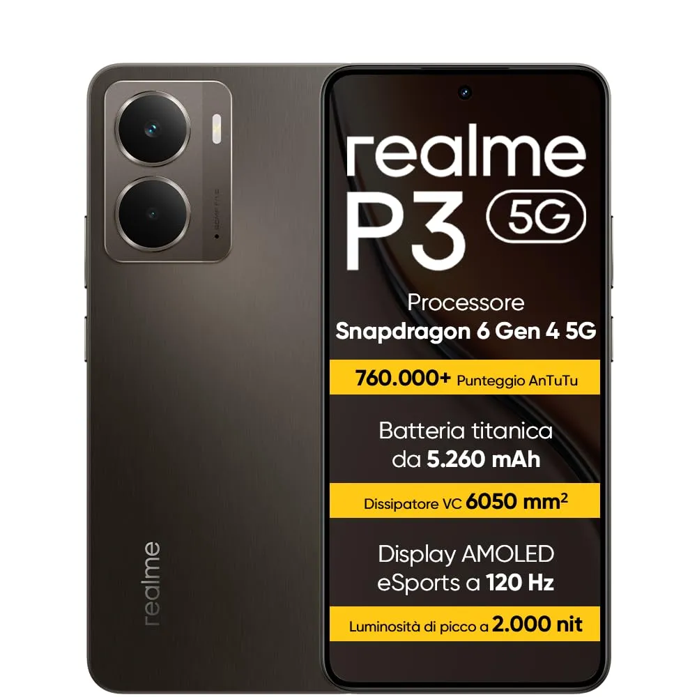 realme P3 5G Smartphone 8+256 GB Grey