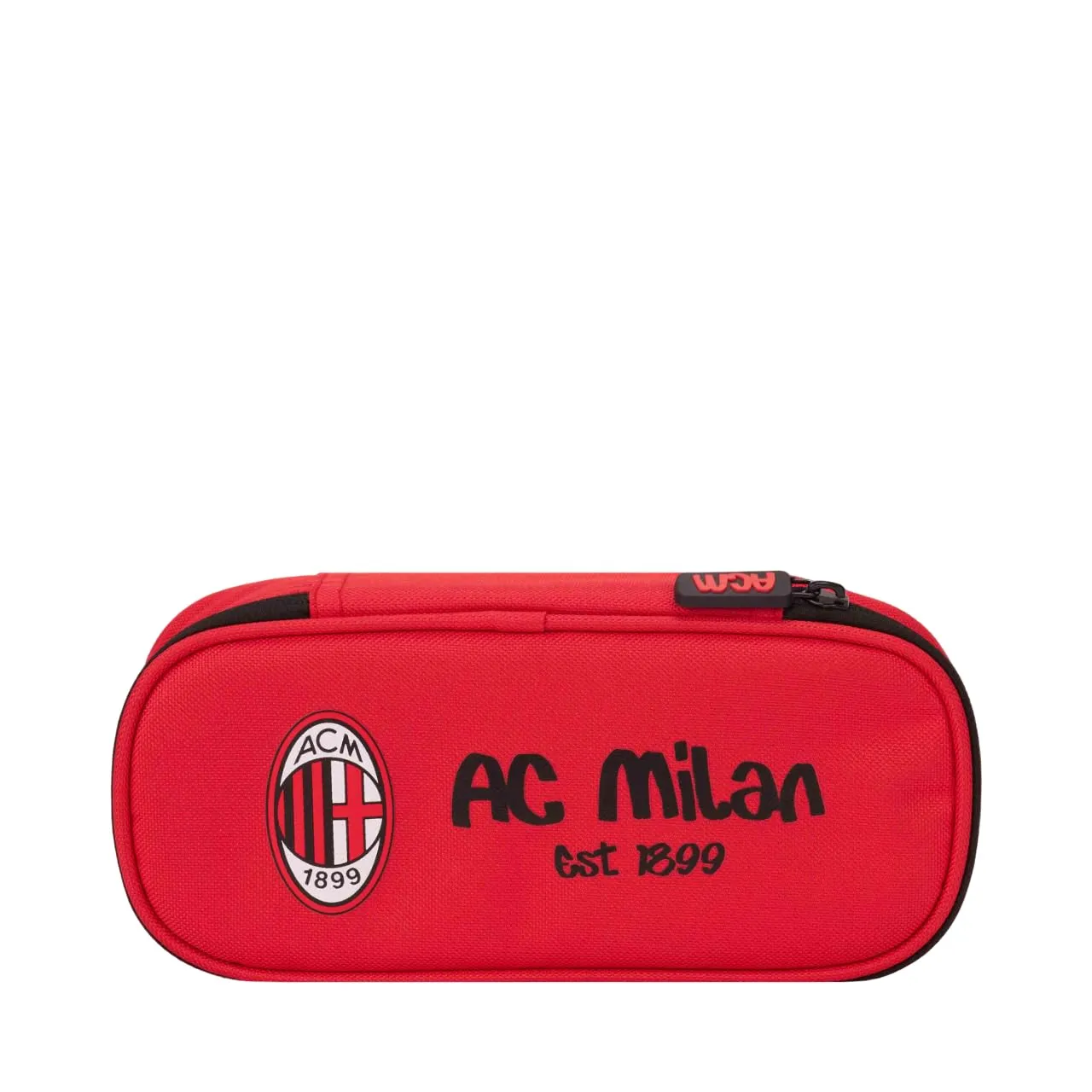Astuccio Ovale AC Milan con Tasca Interna e Porta Accessori