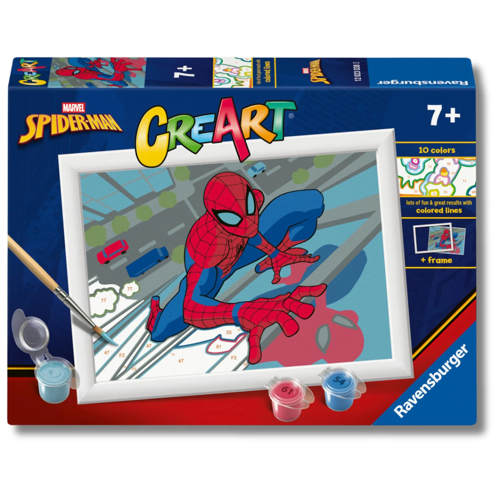 Ravensburger CreArt Spiderman - Dipingere con i Numeri
