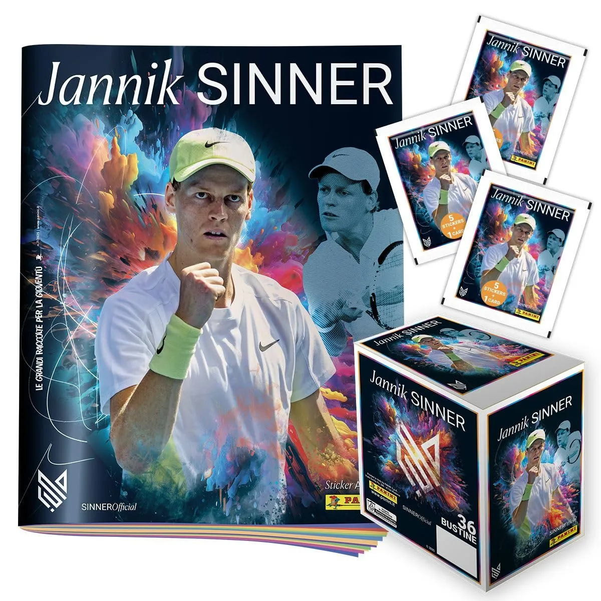 Jannik Sinner Sticker Album - Super Starter Pack Panini