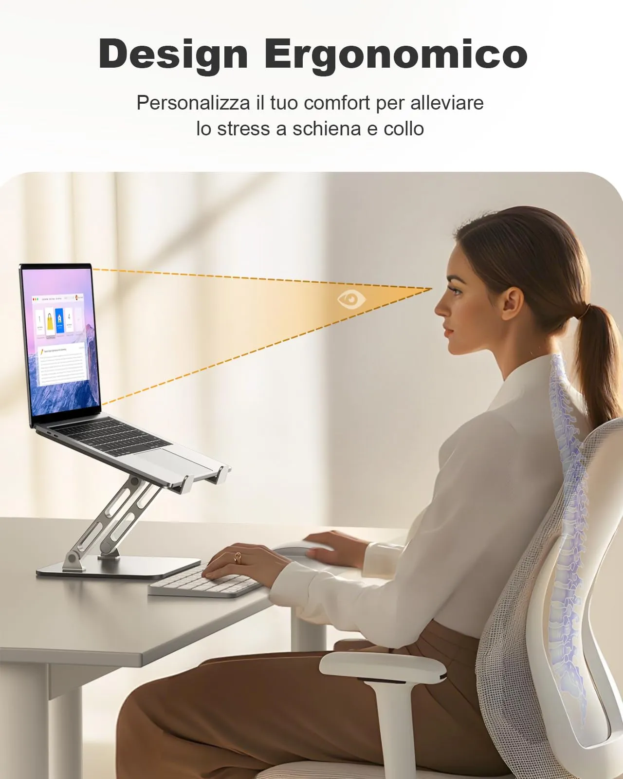 iMage Supporto Notebook, Supporto per PC Portatile Ventilato e