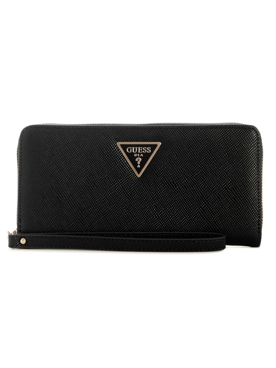 GUESS Laurel II Portafoglio Donna con Zip Larga, Nero