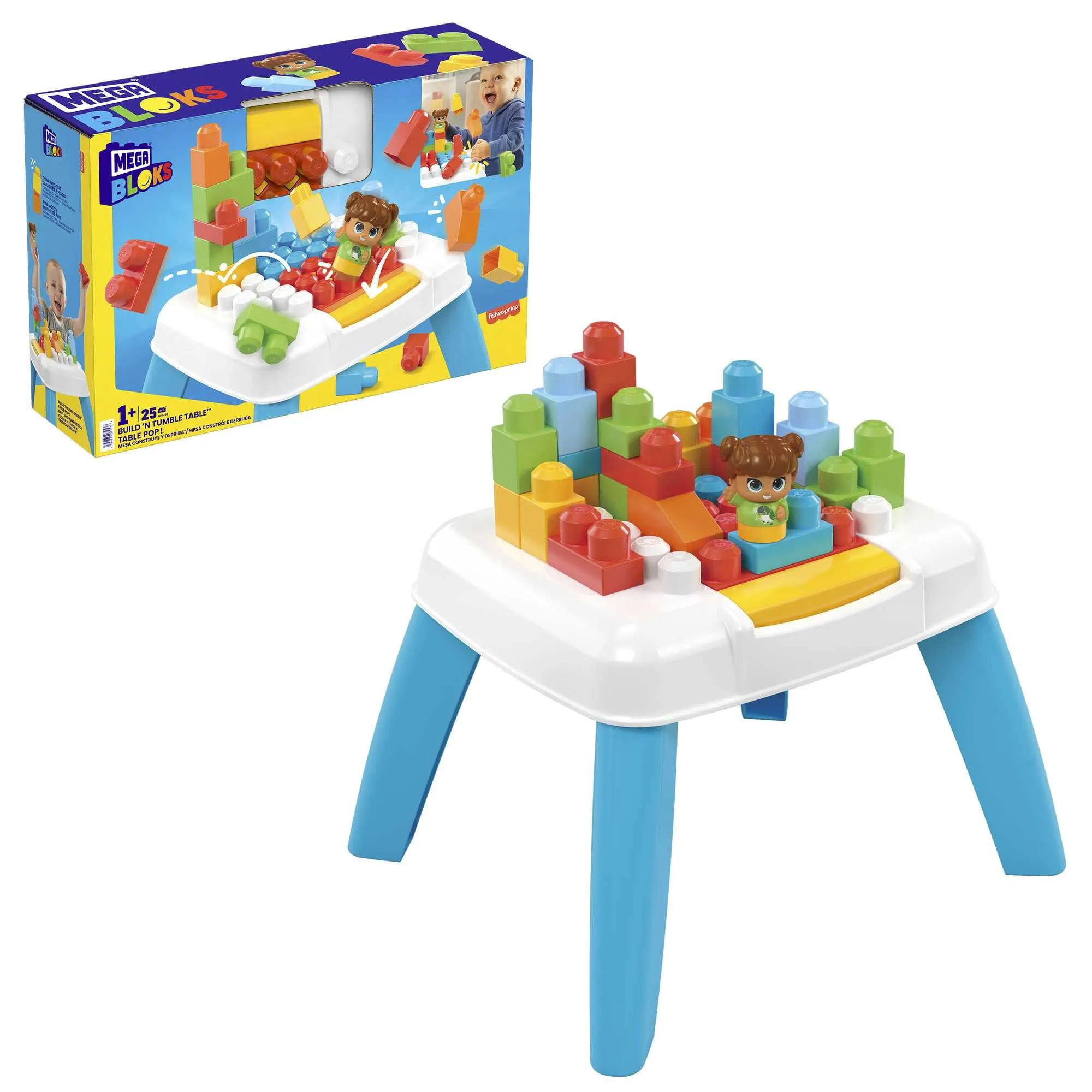 MEGA BLOKS Tavolino Blocchi a Caduta