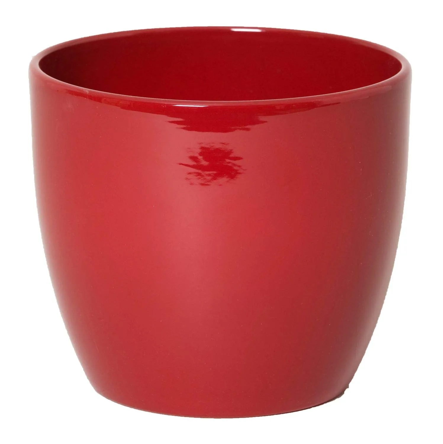 INNA-Glas Portafiori Ceramica Rosso Vino 12cm