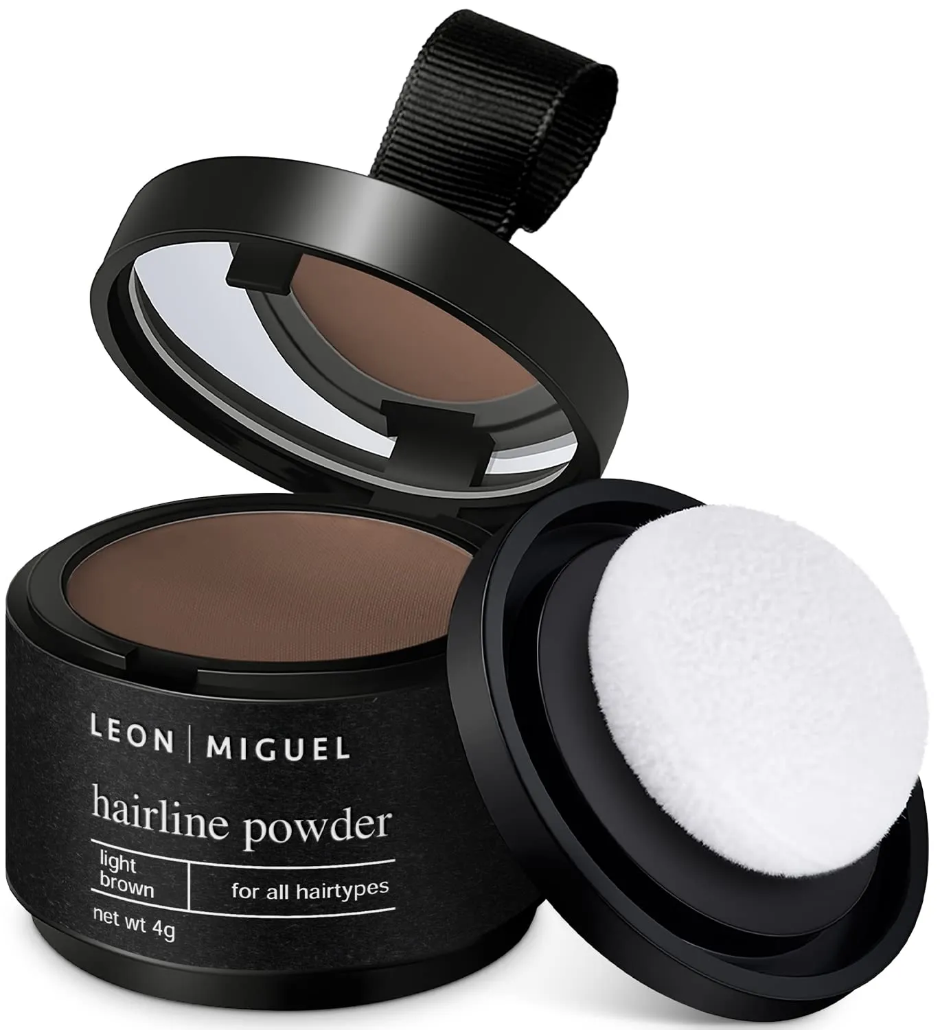 LEON MIGUEL Hair Line Powder - Correttore per Capelli Castano Chiaro