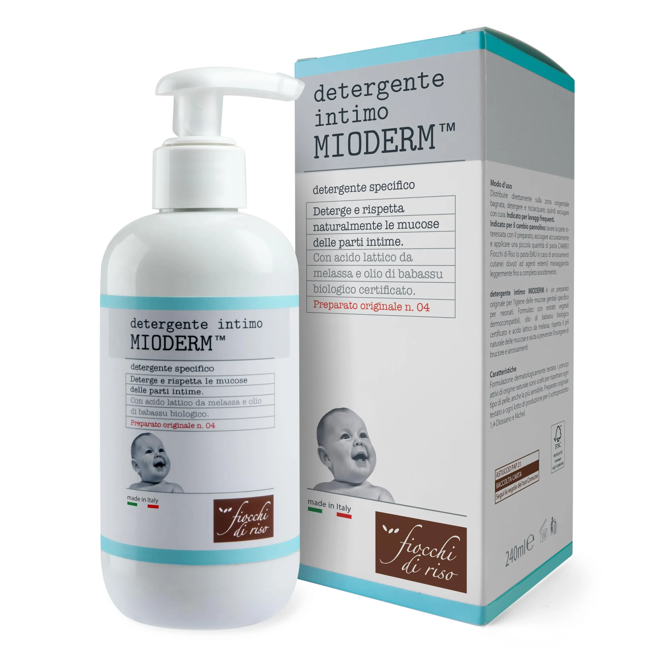 Fiocchi di Riso MIODERM - Detergente Intimo Delicato - 240ml