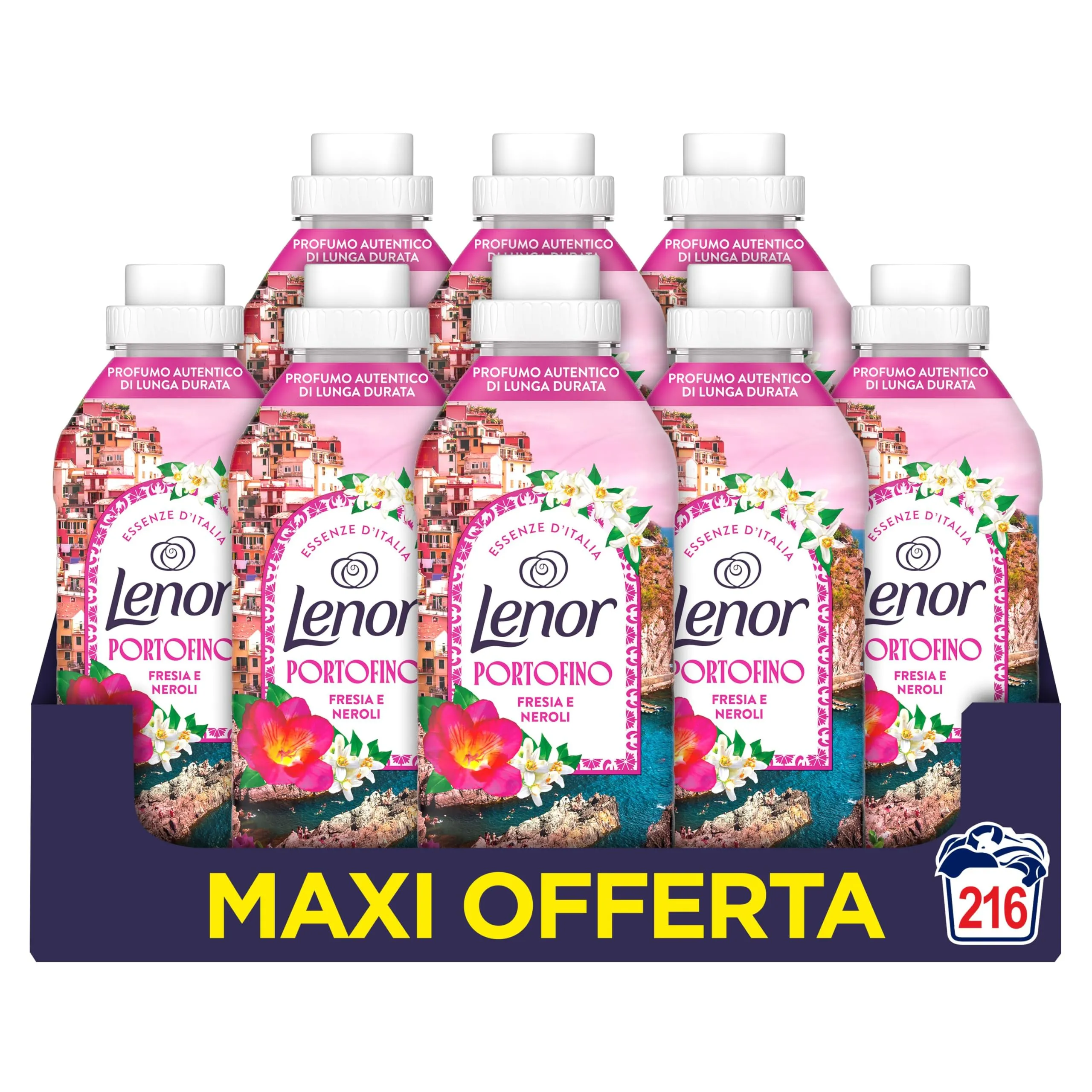 Lenor Ammorbidente Concentrato Essenze d’Italia Portofino, 216 Lavaggi