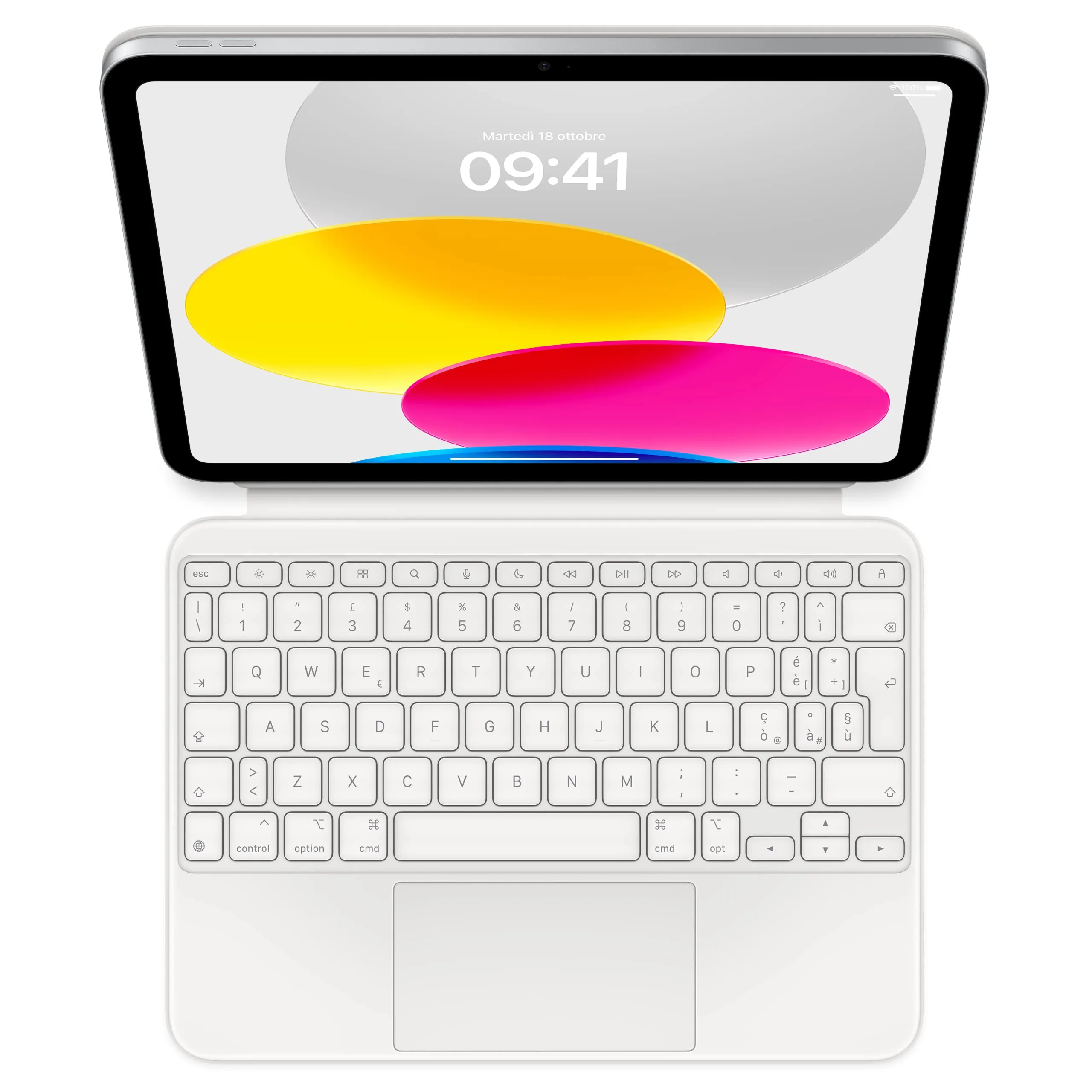 Apple Magic Keyboard Folio per iPad (10ª generazione) - Italiana Bianca