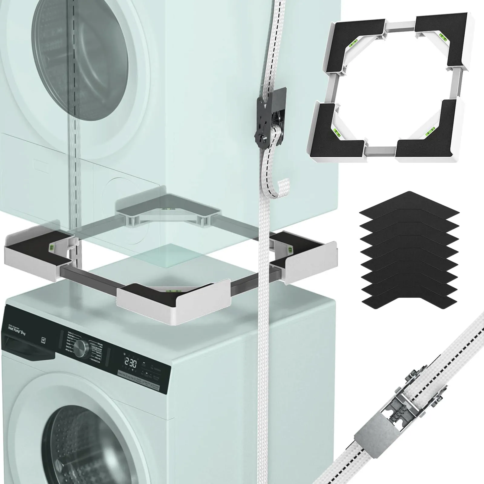 Kit di impilaggio universale per lavatrice e asciugatrice JHCHU
