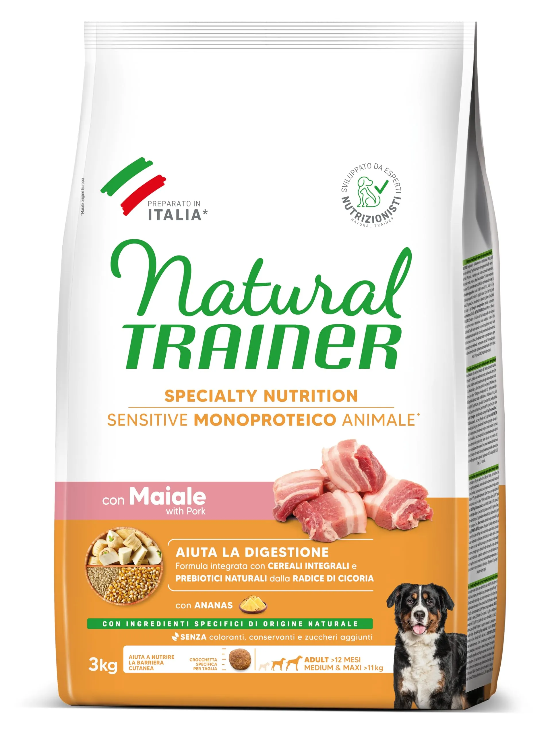 Natural Trainer Sensitive No Gluten Maiale Adult Medium/Large
