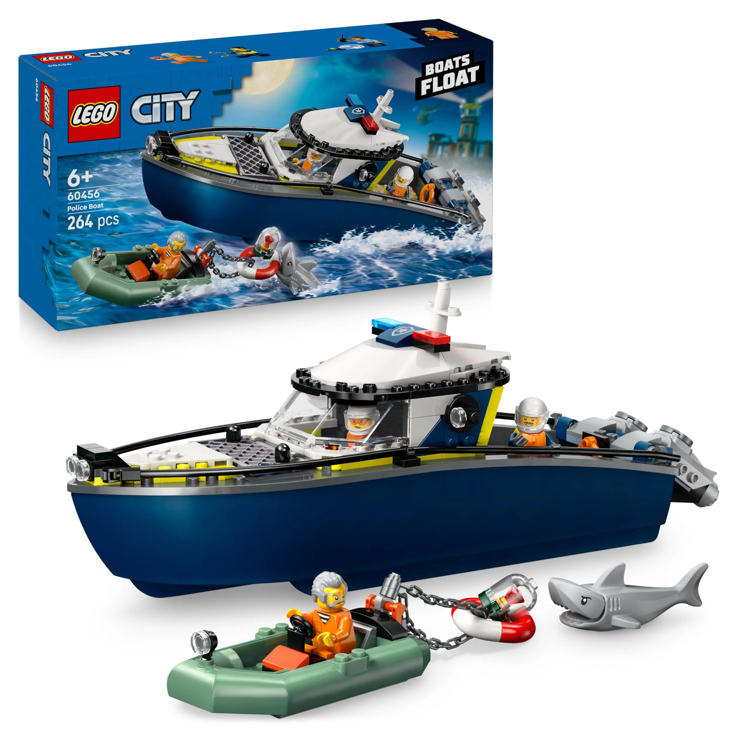LEGO City Inseguimento del Motoscafo della Polizia 60456