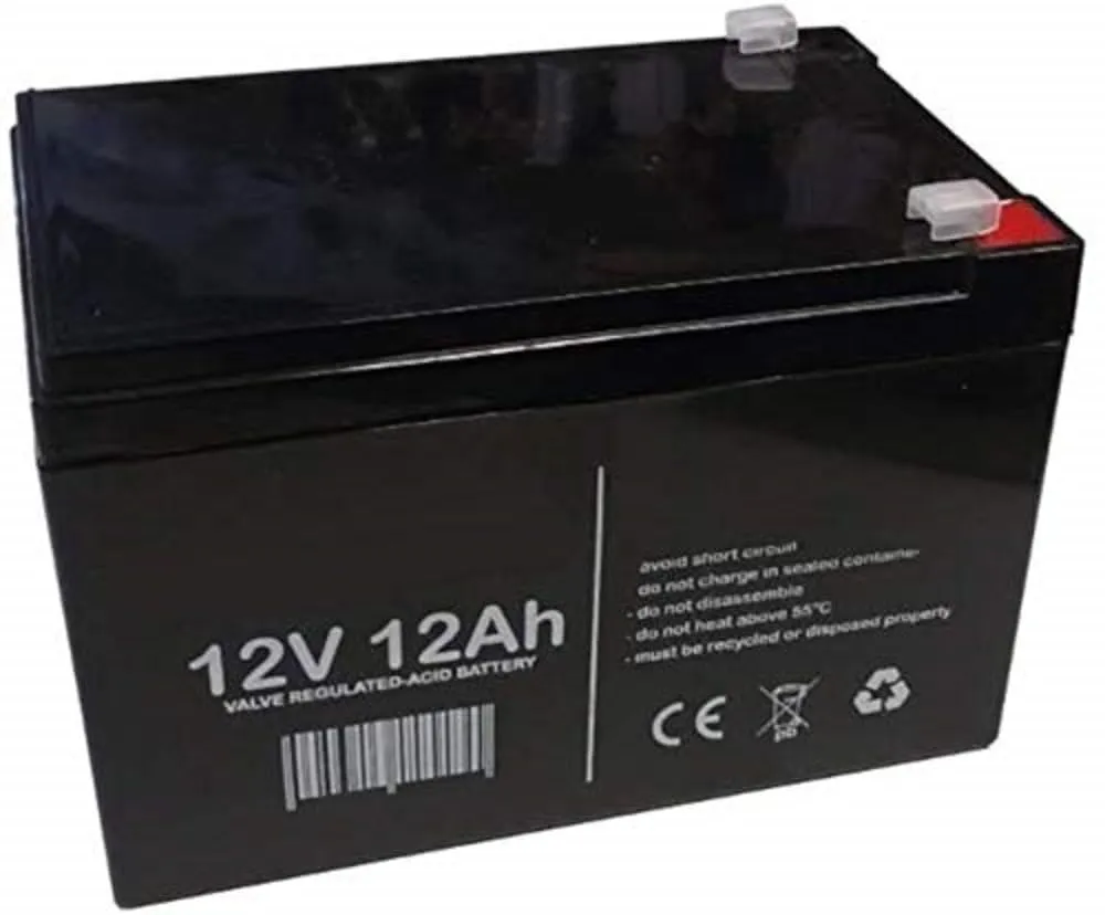 Batteria al Piombo 12V 12Ah Ricaricabile per Bici Elettriche e Gruppi di Continuità