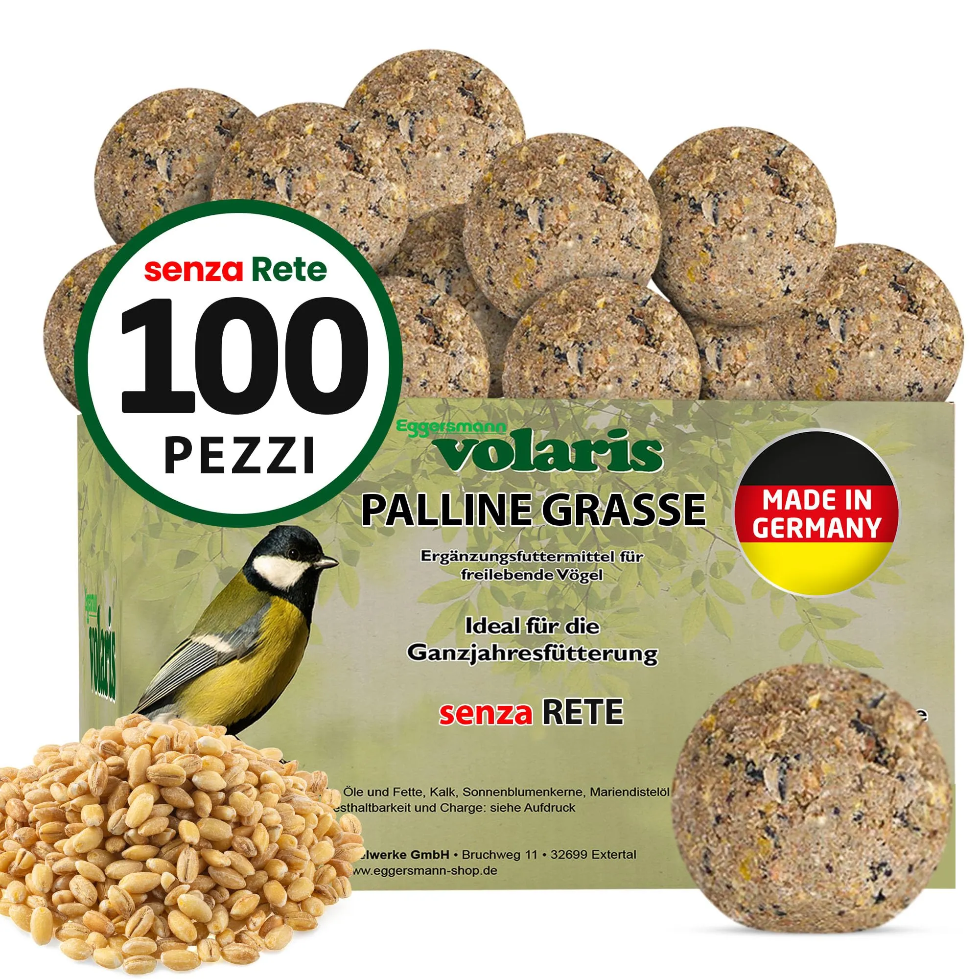 Eggersmann Volaris 100 Gomitoli di Cince Senza Rete, 9 kg