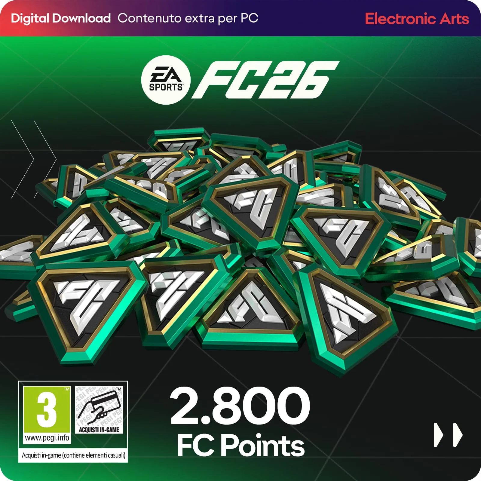EA Sports FC 26 - 2800 UT Points - Codice EA App PCWin