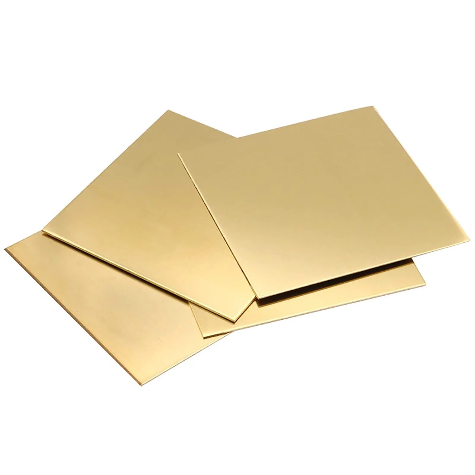 Lamiera in Ottone - Spessore 1 mm, Dimensioni 250x250 mm