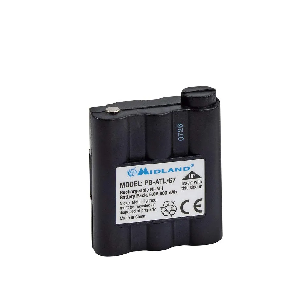 Midland PB-ATL/G7 Batteria Ricaricabile per Ricetrasmittenti G7/G9/Pacific