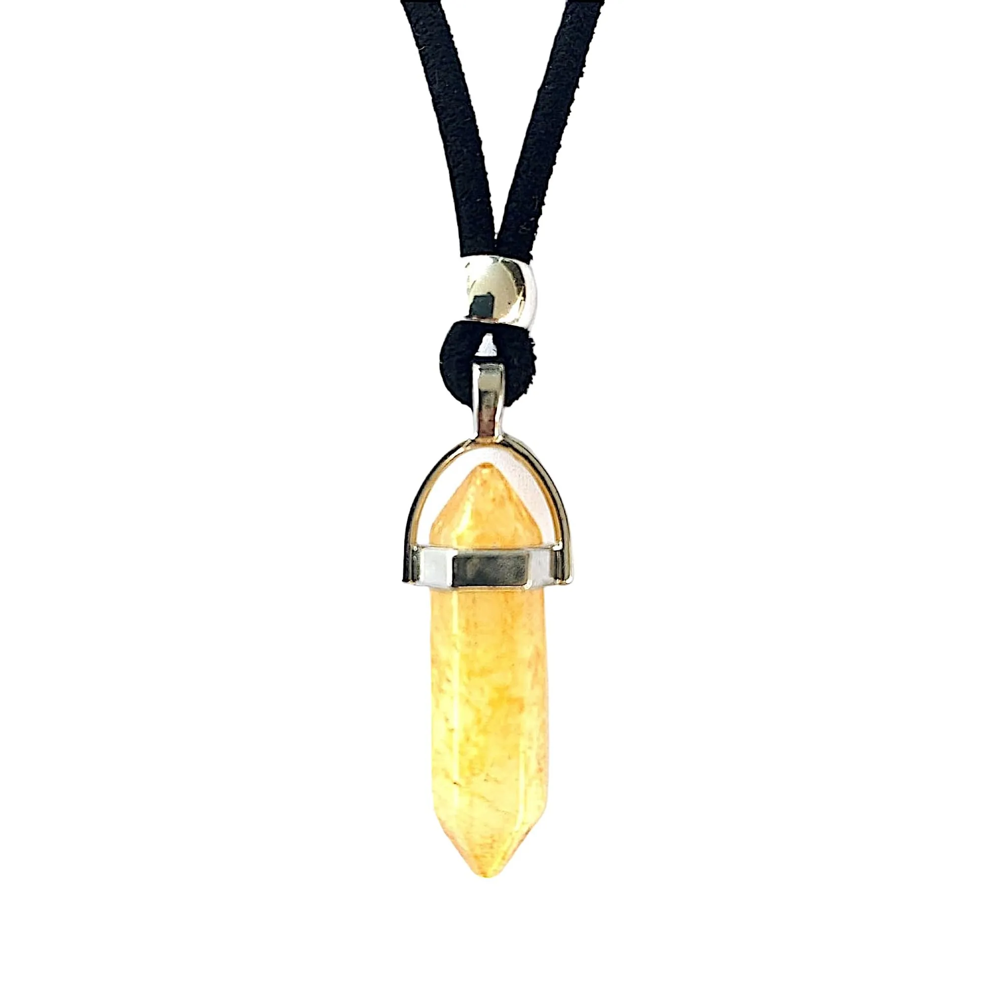 Ciondolo con Pietra Energetica Naturale a Forma di Punta di Freccia