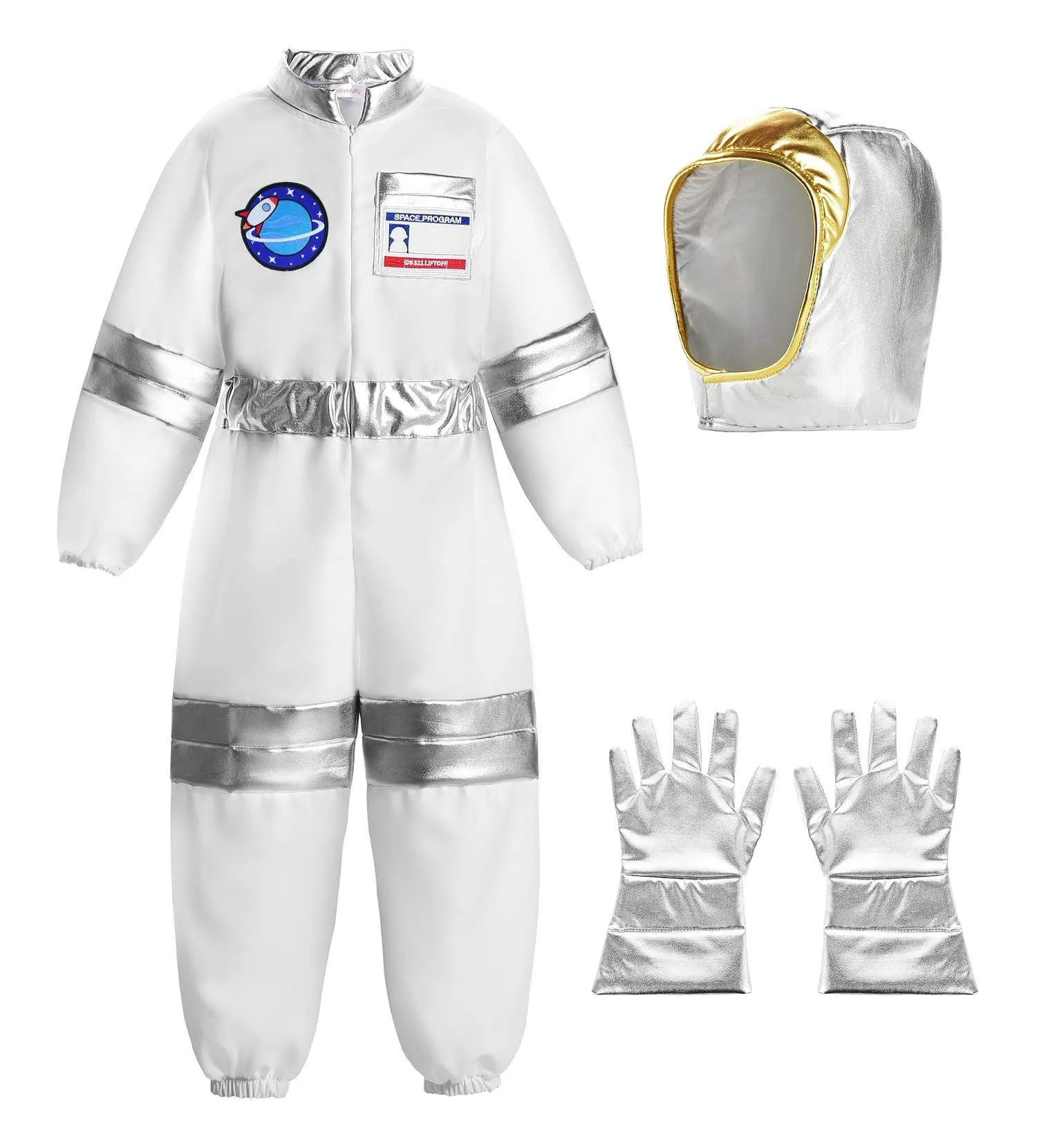 ReliBeauty Costume da Astronauta per Bambino - Taglia 11-12 Anni (150 cm)