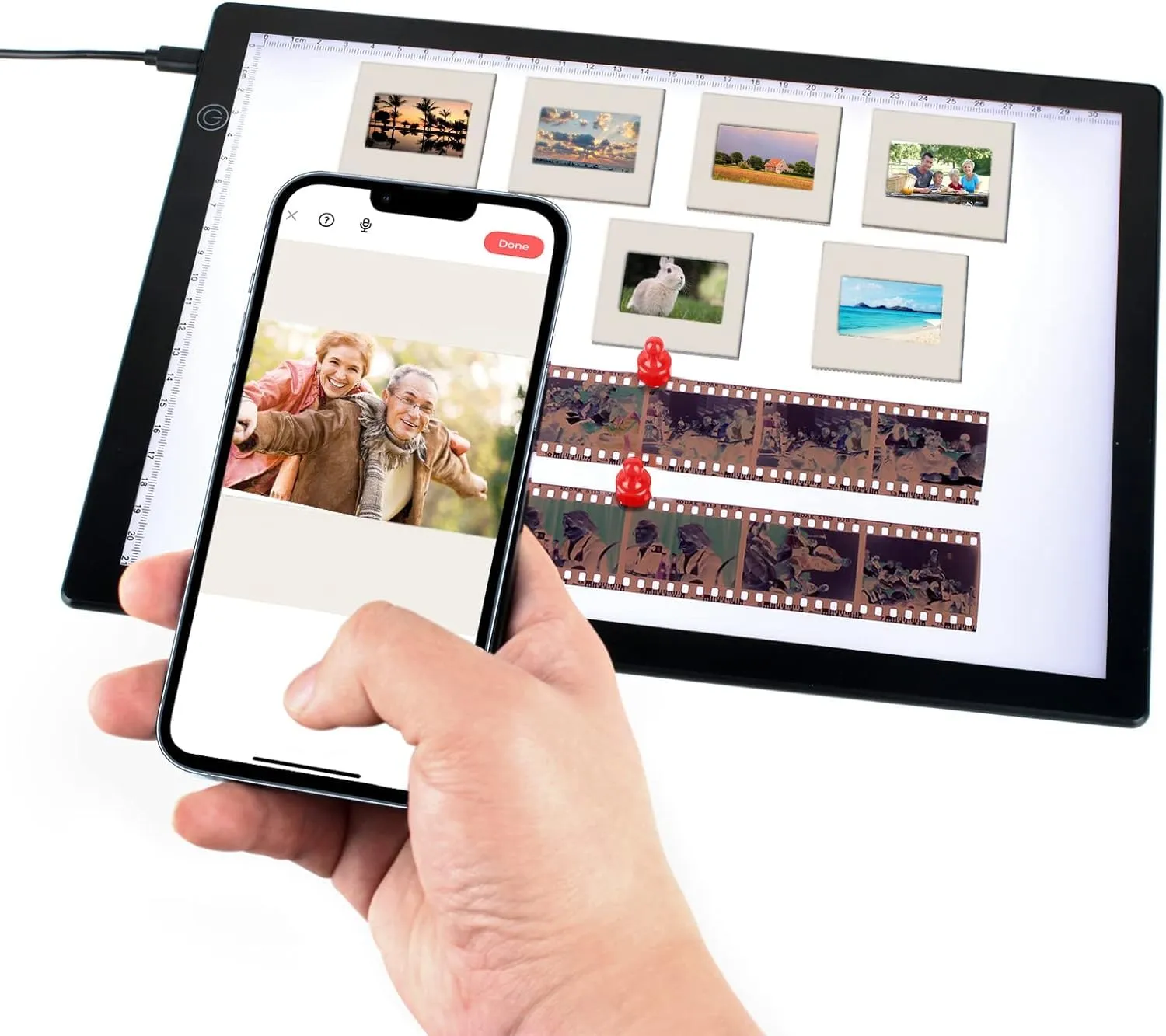 Scanner per Diapositive e Negativi TCNEWCL con Pannello LED Ultrasottile