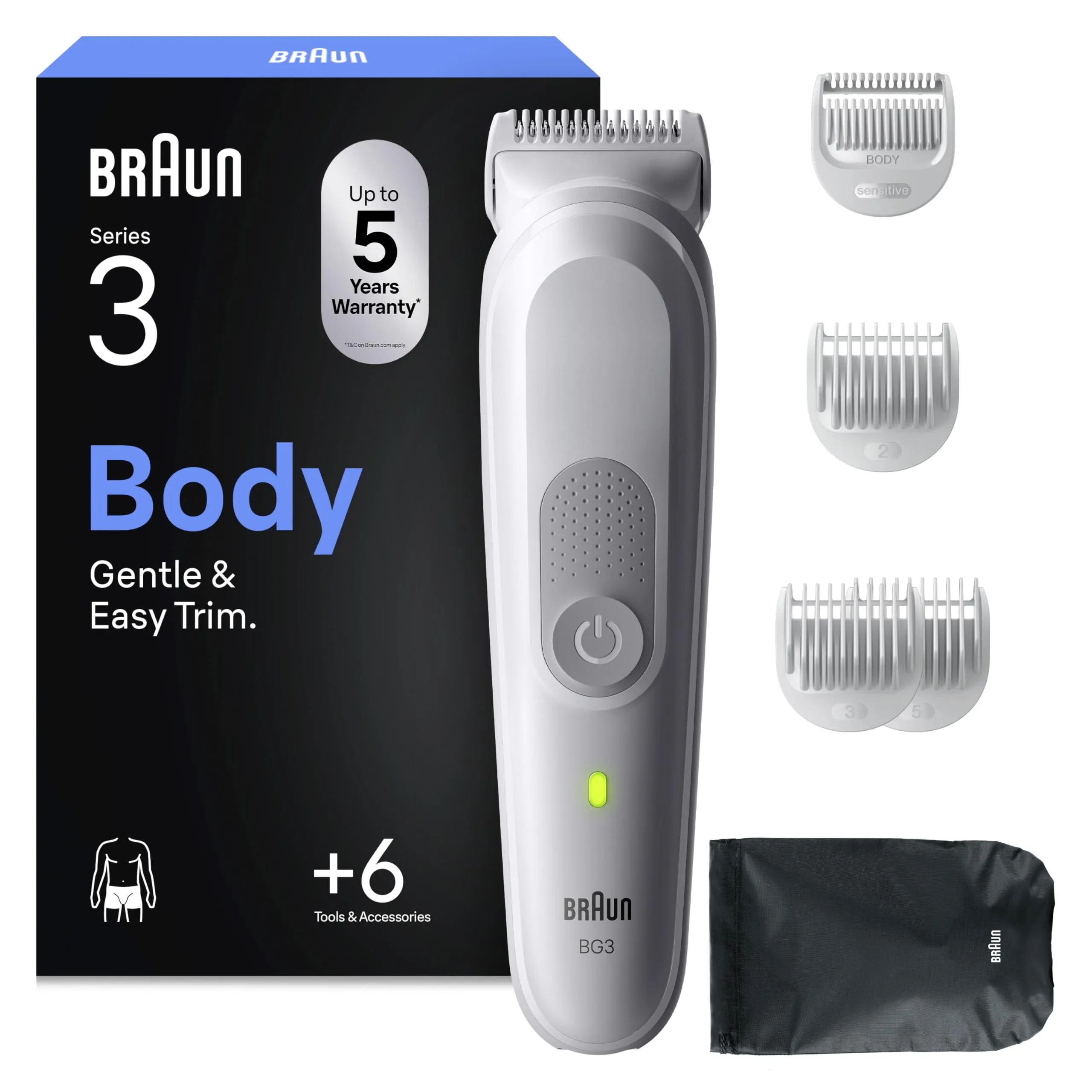 Braun Series 3 BG3575 Rasoio Elettrico Corpo Uomo