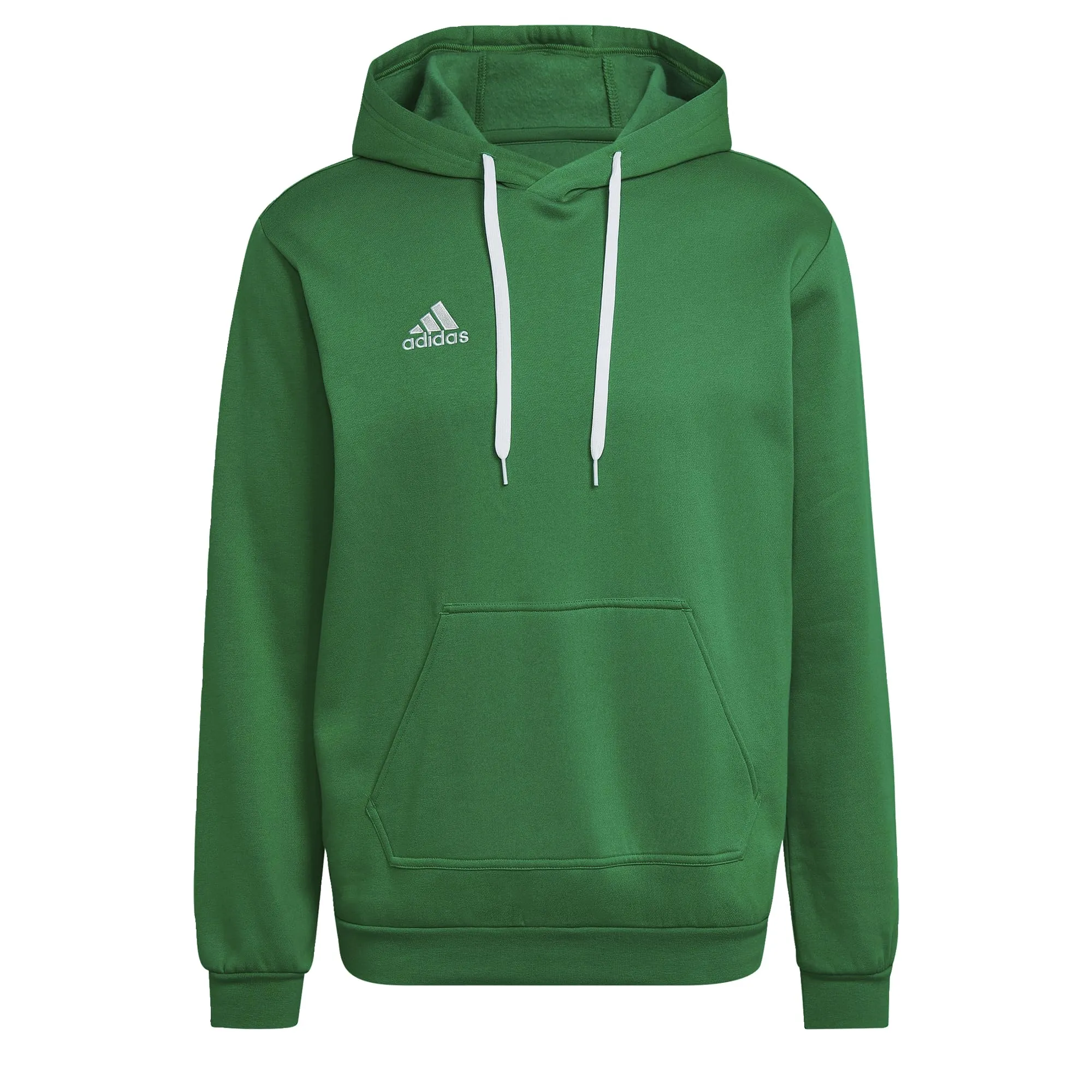 adidas Uomo Entrada 22 Sweat Hoodie, Verde Team / Bianco