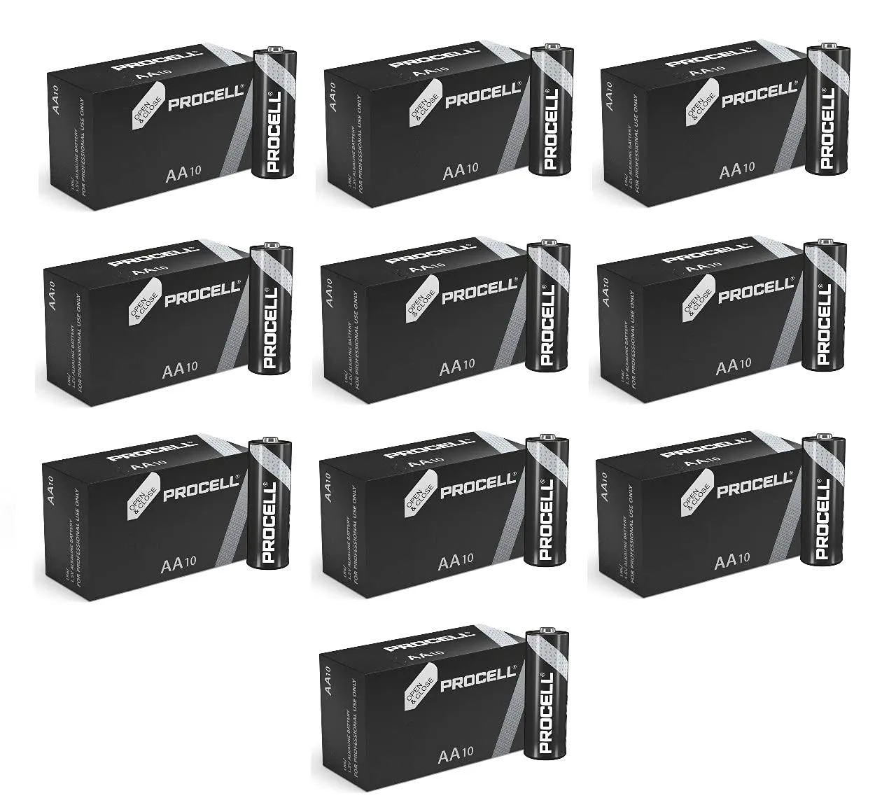 Duracell Alcalina AA - Confezione da 100 Batterie