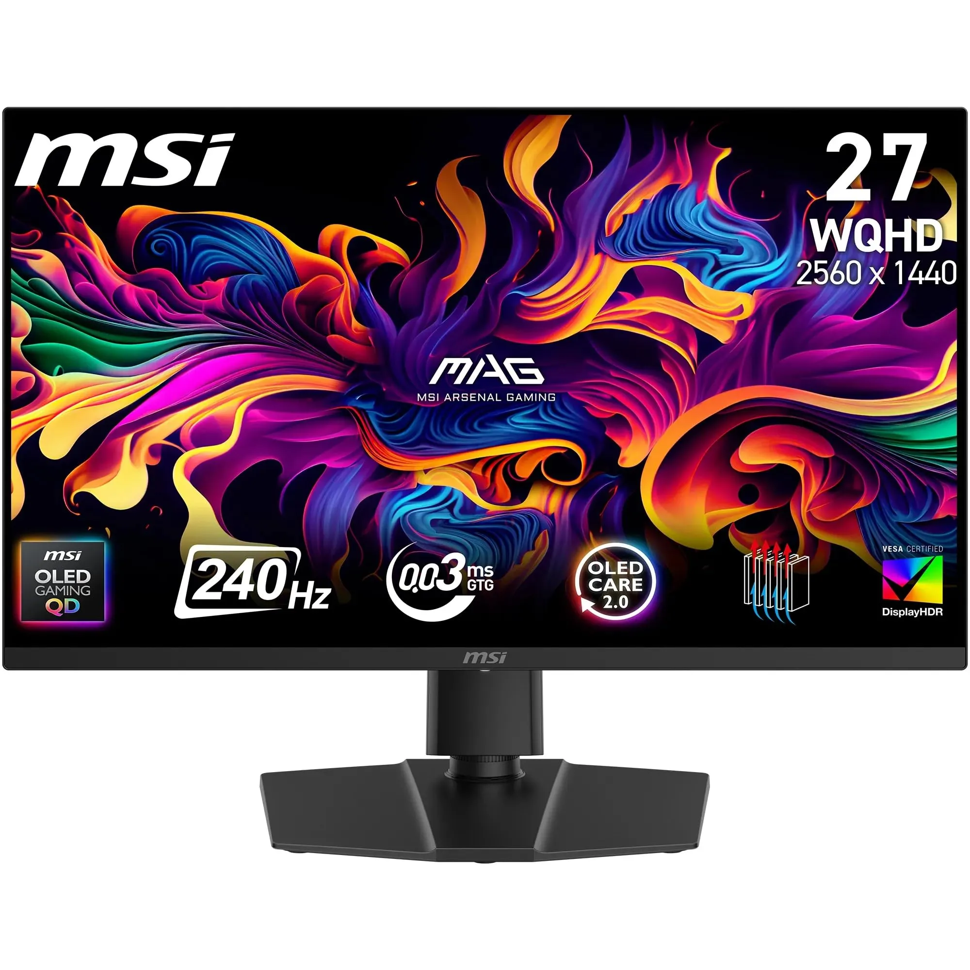 MSI MAG 273QP QD-OLED X24: Il monitor gaming definitivo per immagini perfette e reattività fulminea