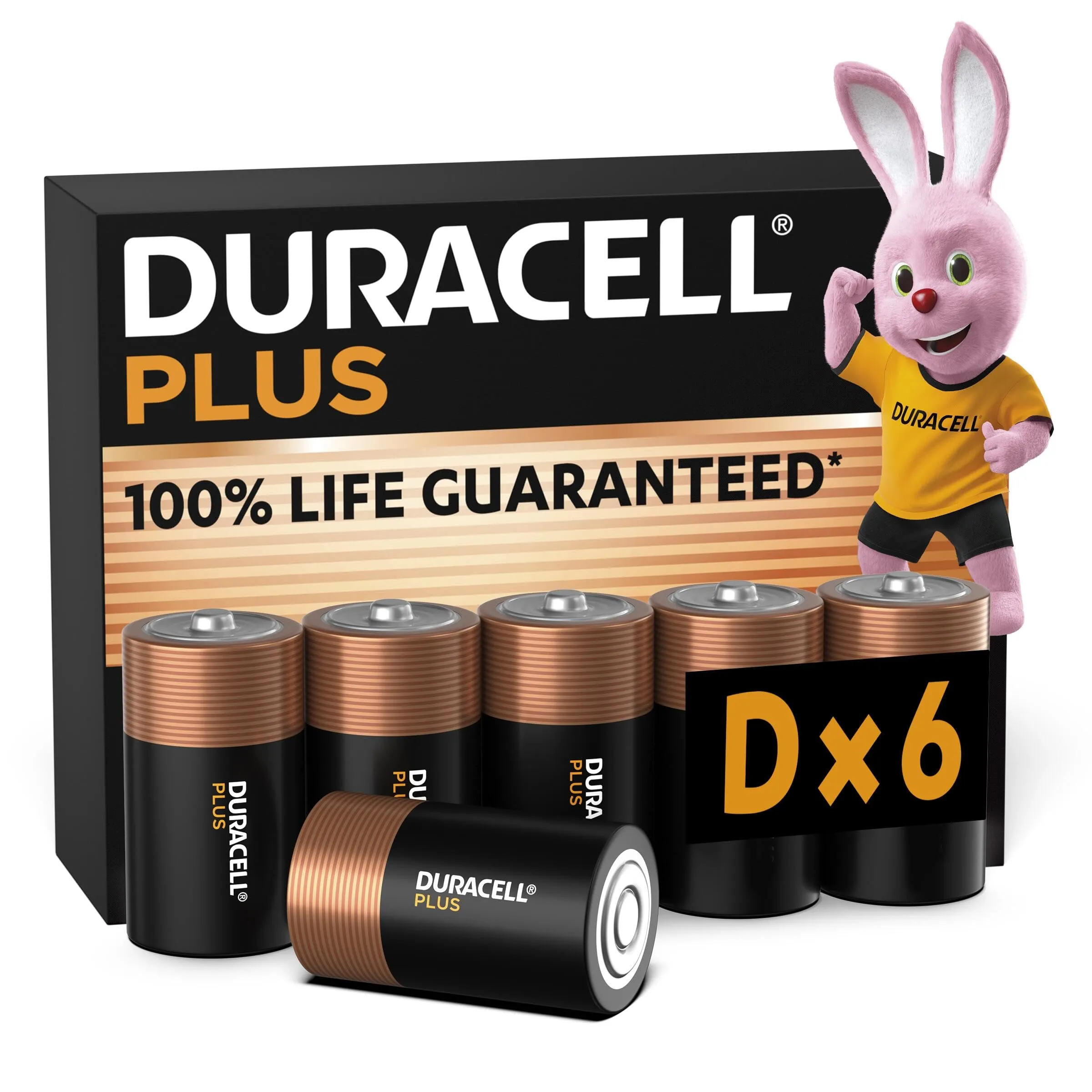 Duracell Plus D (pacco da 6) - Pile Alcaline 1.5V