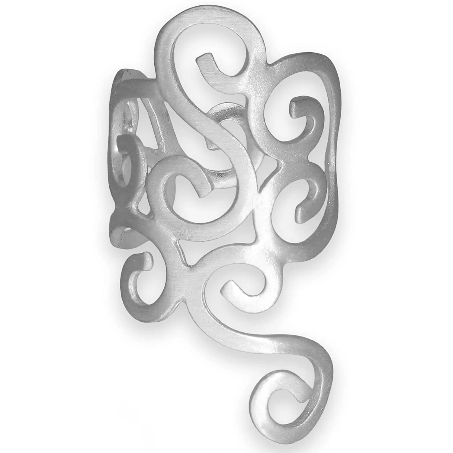 Orecchino Polsino a Spirale in Argento Sterling 925 - Eleganza Greca Senza Fori