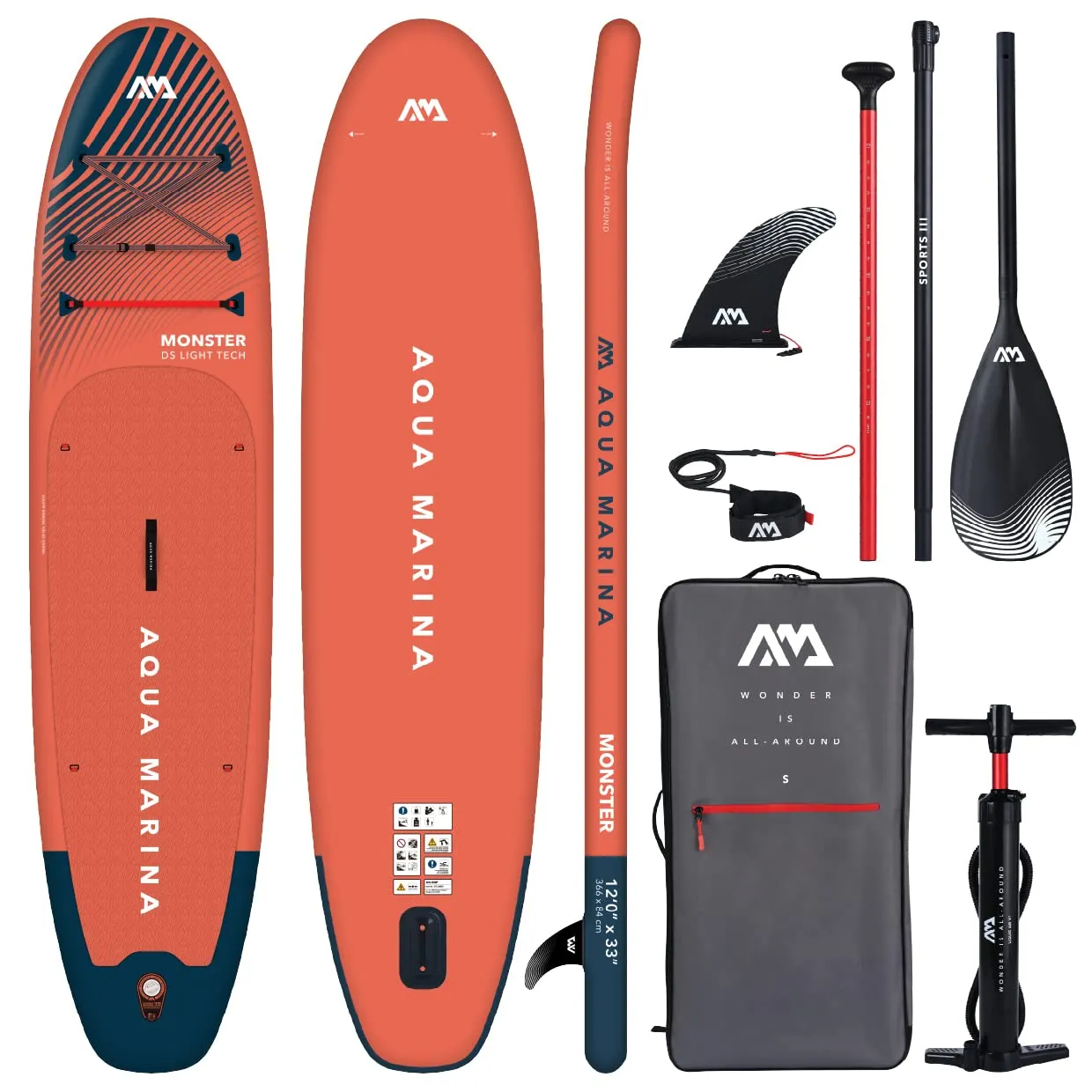 Aqua Marina Fusion - Tavola gonfiabile SUP 330 cm