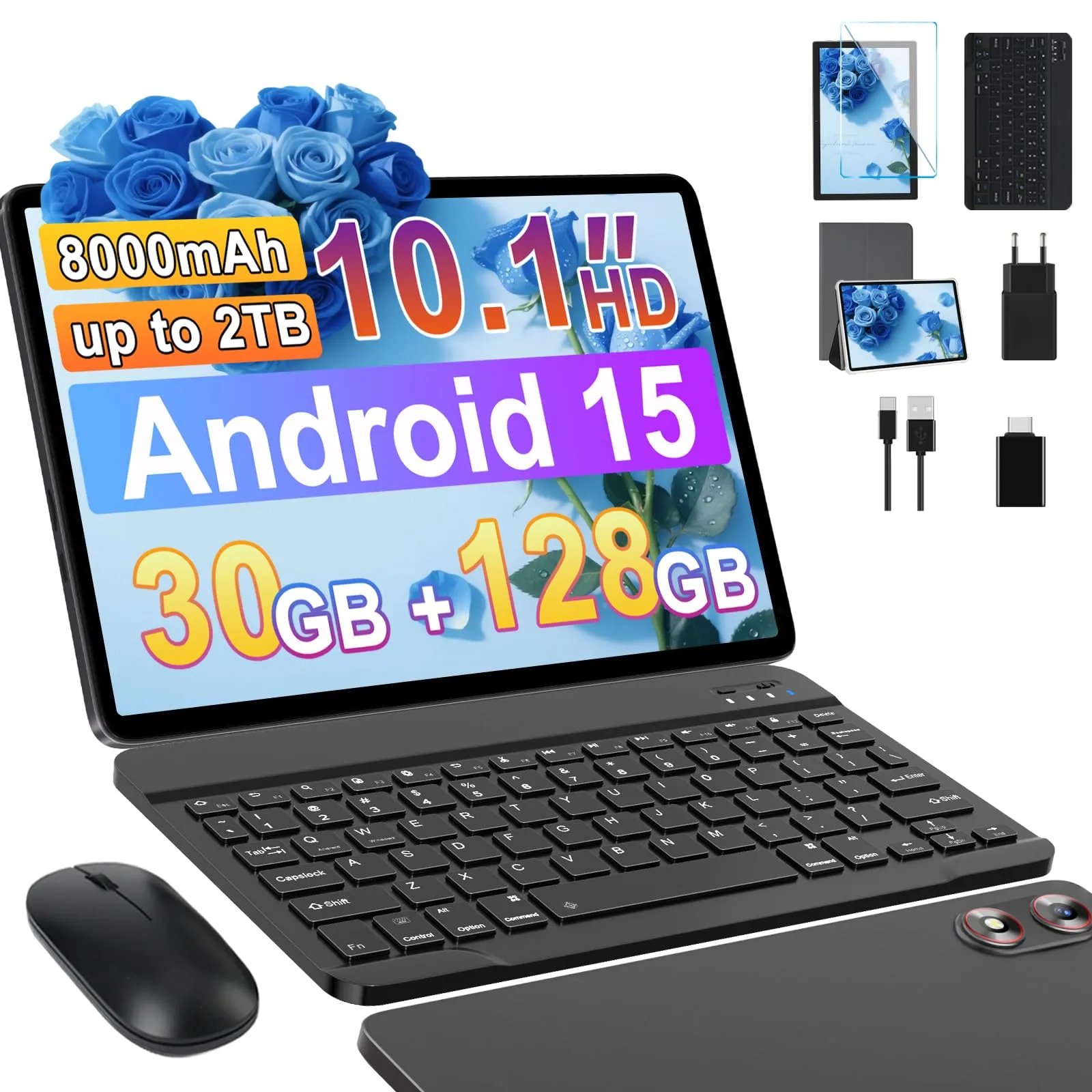 Fezawio Tablet 10 Pollici Android 15